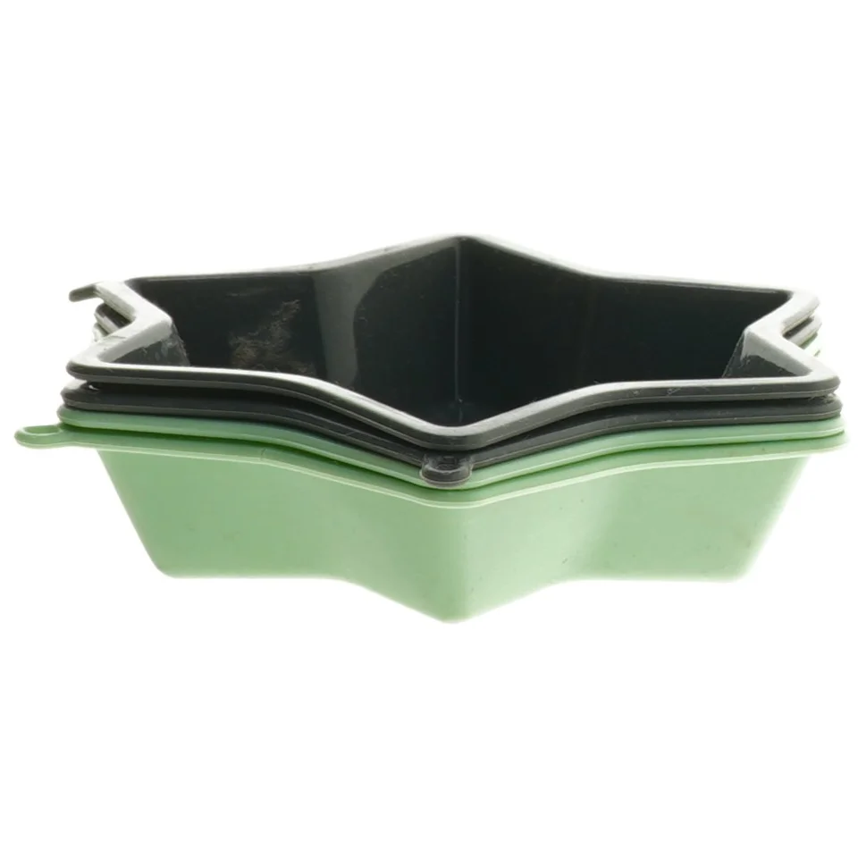 Stjerneformede silikone bageforme (str. ø 14 cm, 4 styk cm)