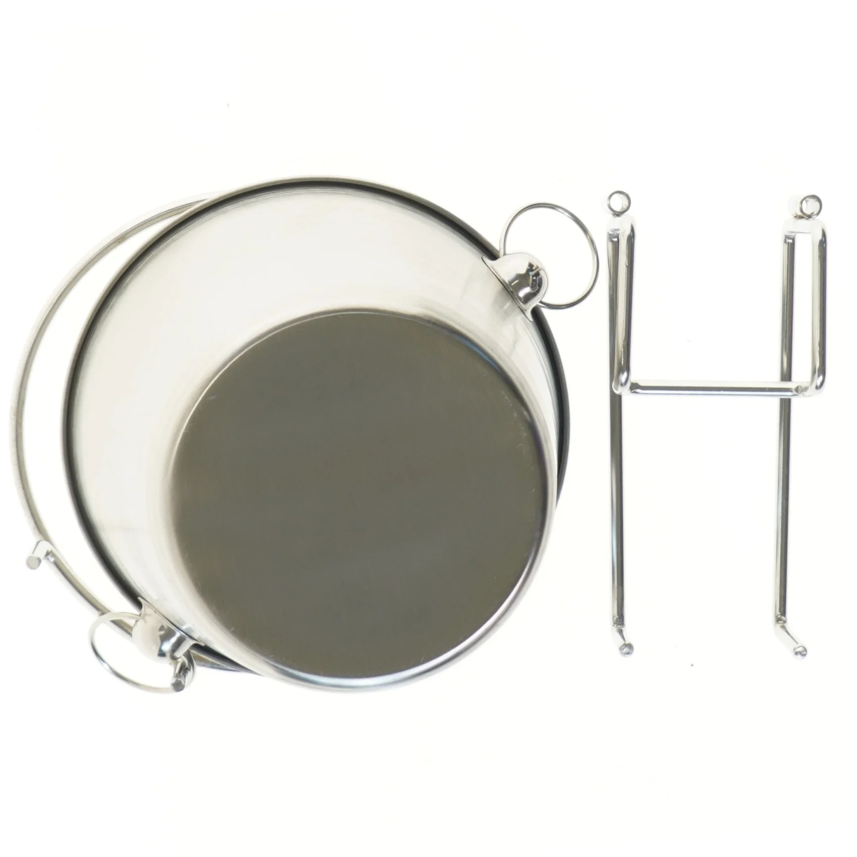 Rustfrit stål isspand (str. 20 cm)