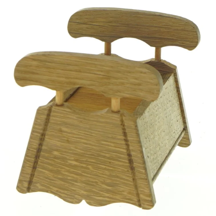 Træ dukkeseng (str. 10 x 7 cm)