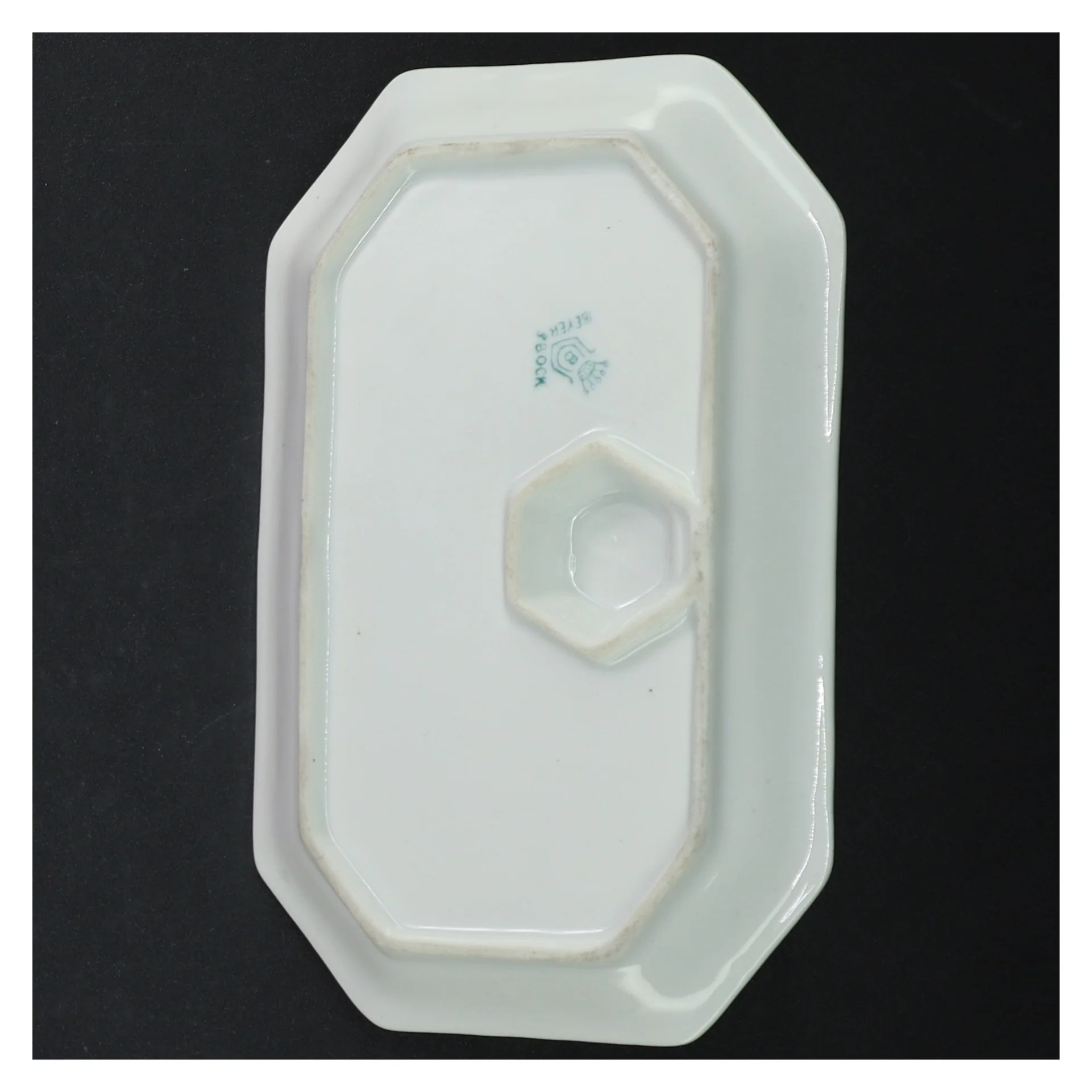 Keramik blækhus med blækpresse fra Beyer & Bock (str. 19 x 12 cm)