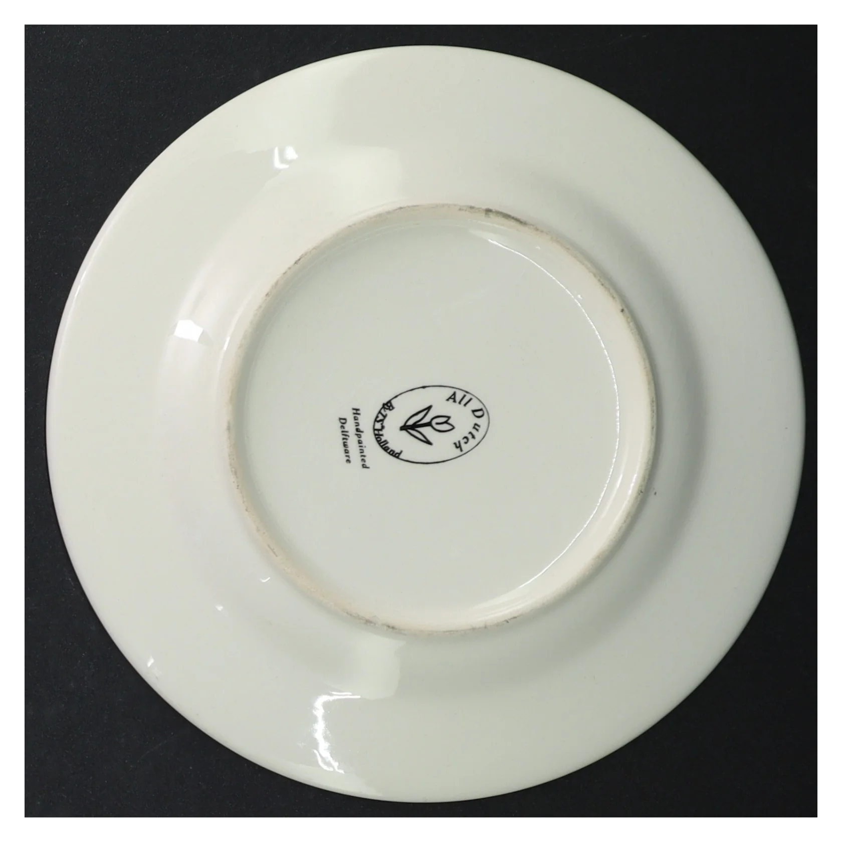 Blomstermønstrede porcelænstallerkener (4 stk) fra All Dutch (str. Ø 17 cm)