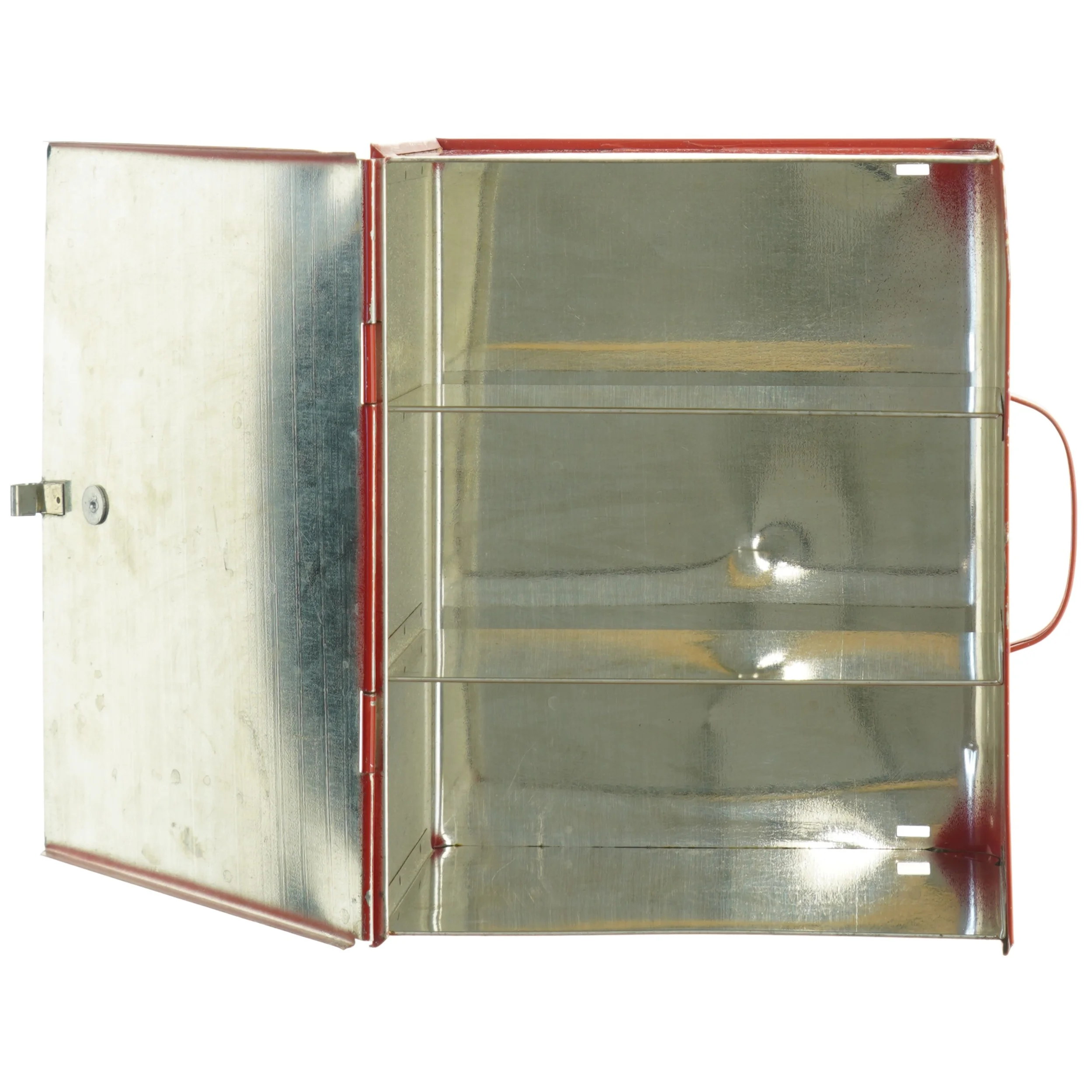 Rød Metalkasse (str. 19 x 24 cm)