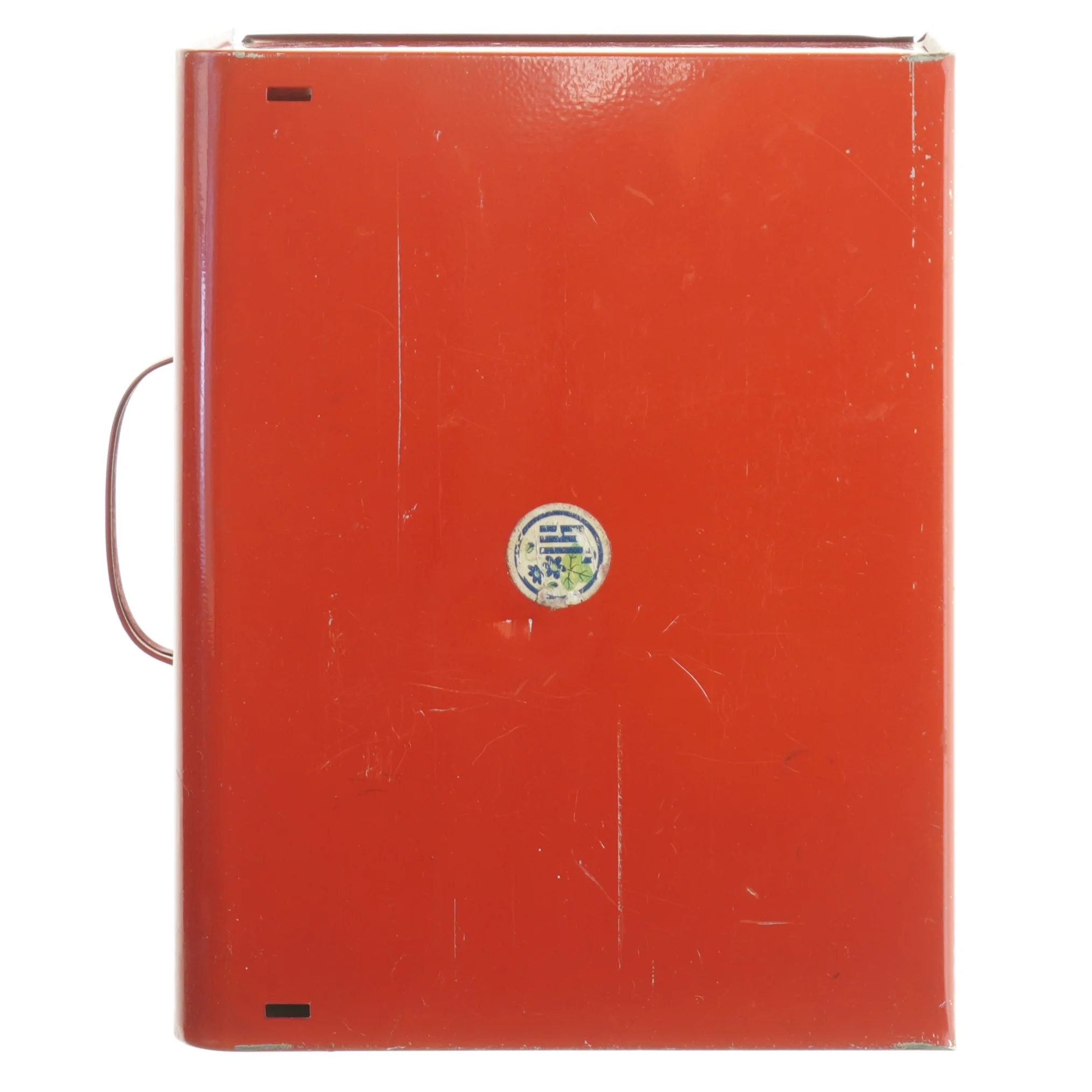 Rød Metalkasse (str. 19 x 24 cm)