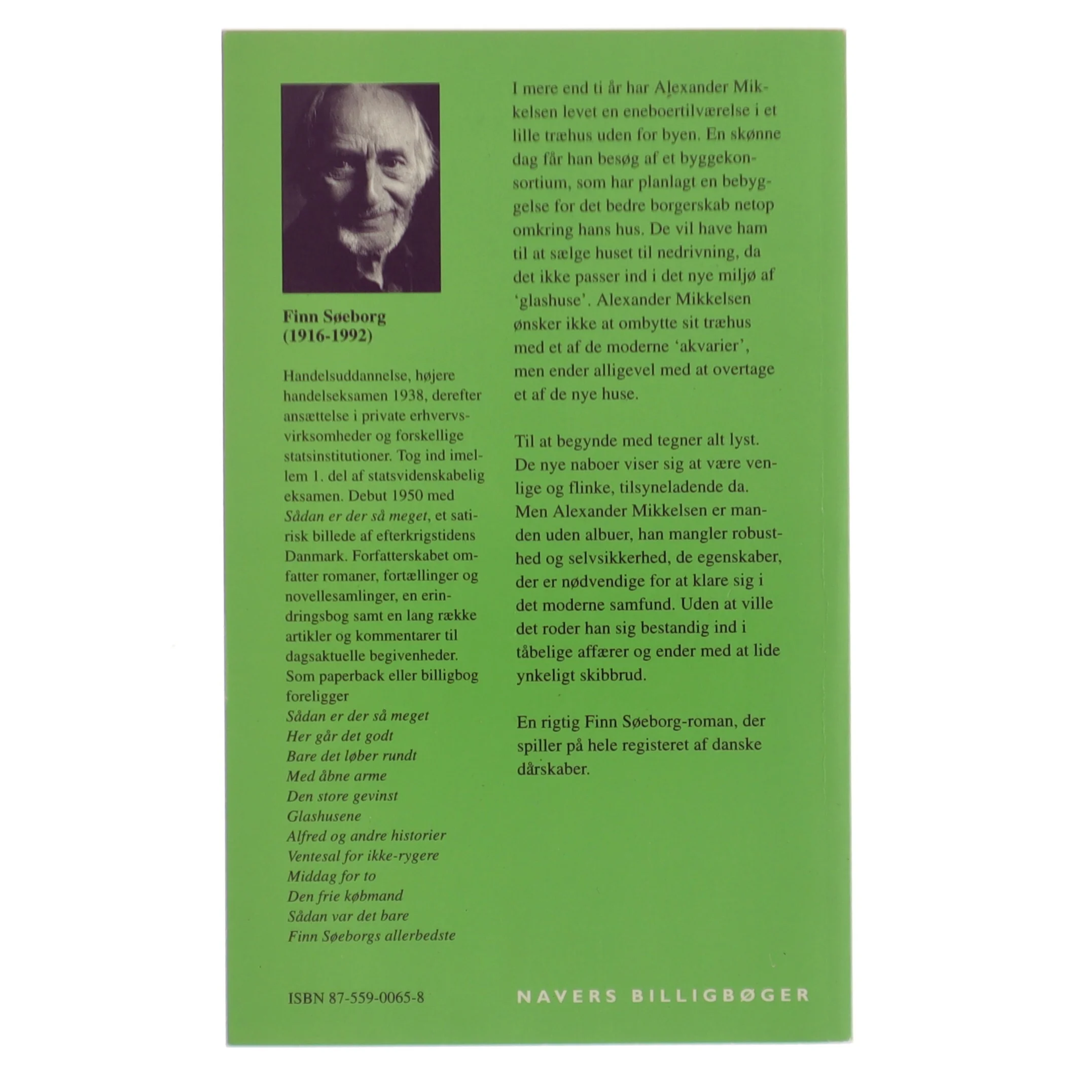 Glashusene af Finn Søeborg (Bog)