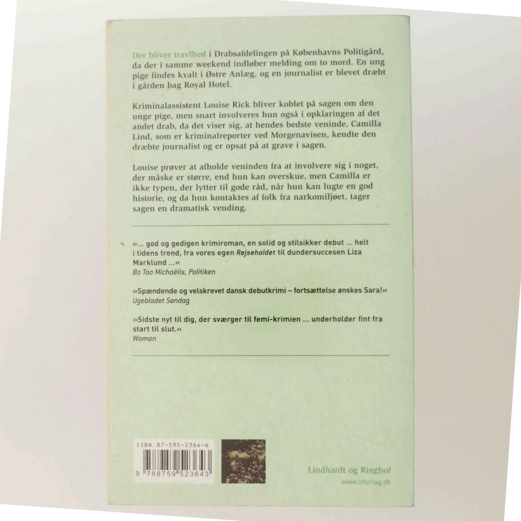 Grønt støv : roman af Sara Blædel (Bog)