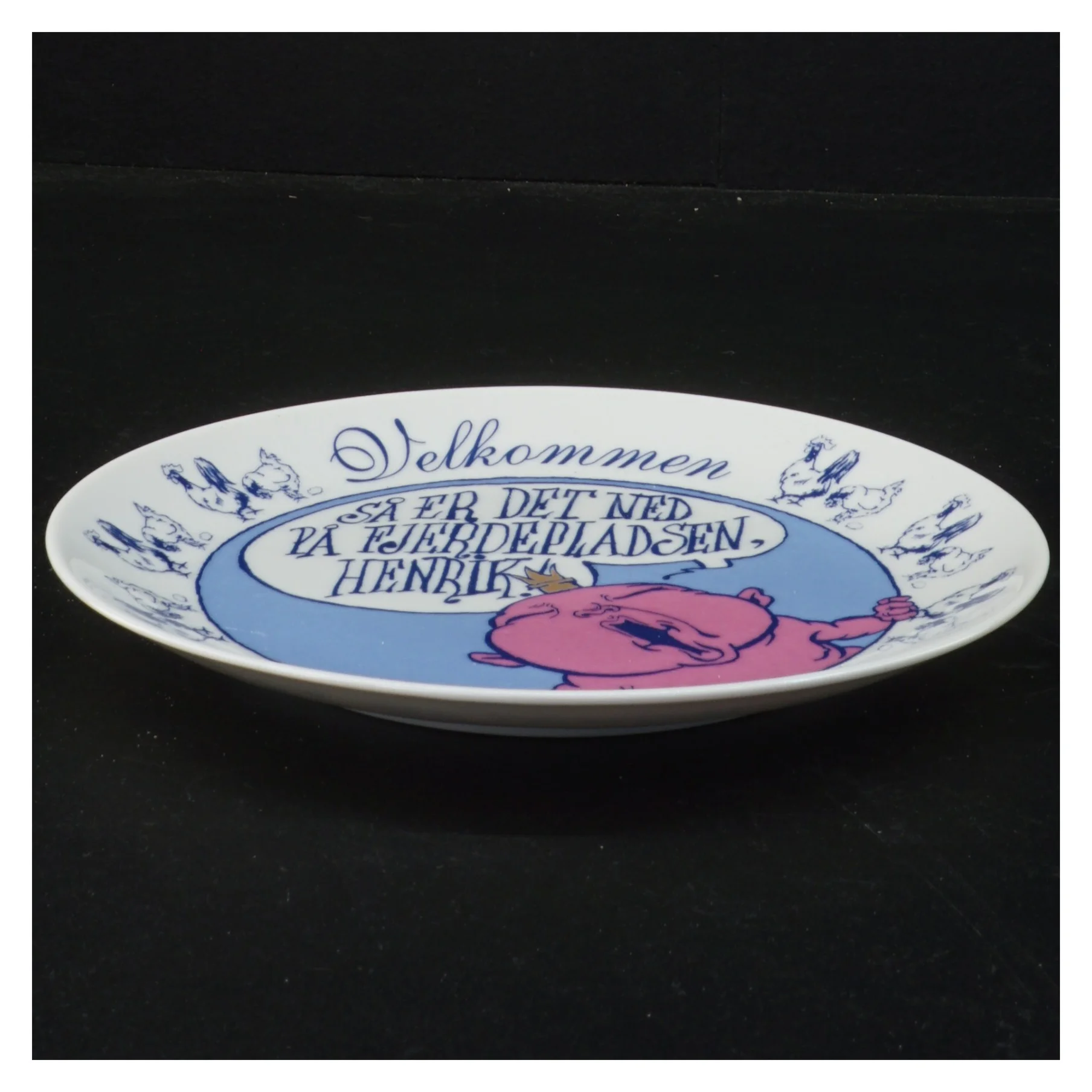 Dekorativ platte fra Rolad Als (str. Diameter 19 cm)