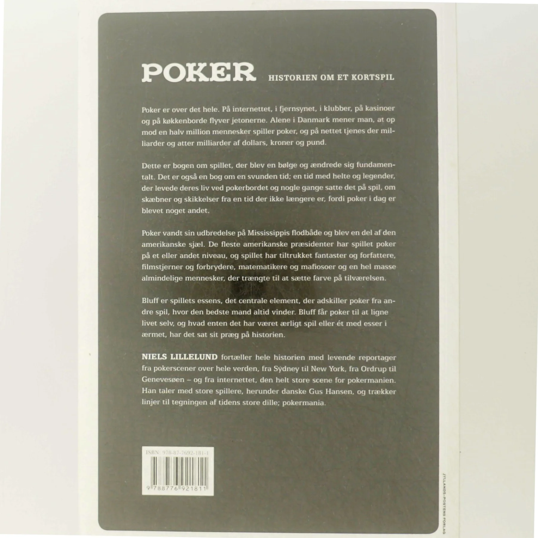 Poker - Historien om et kortspil af Niels Lillelund (bog)