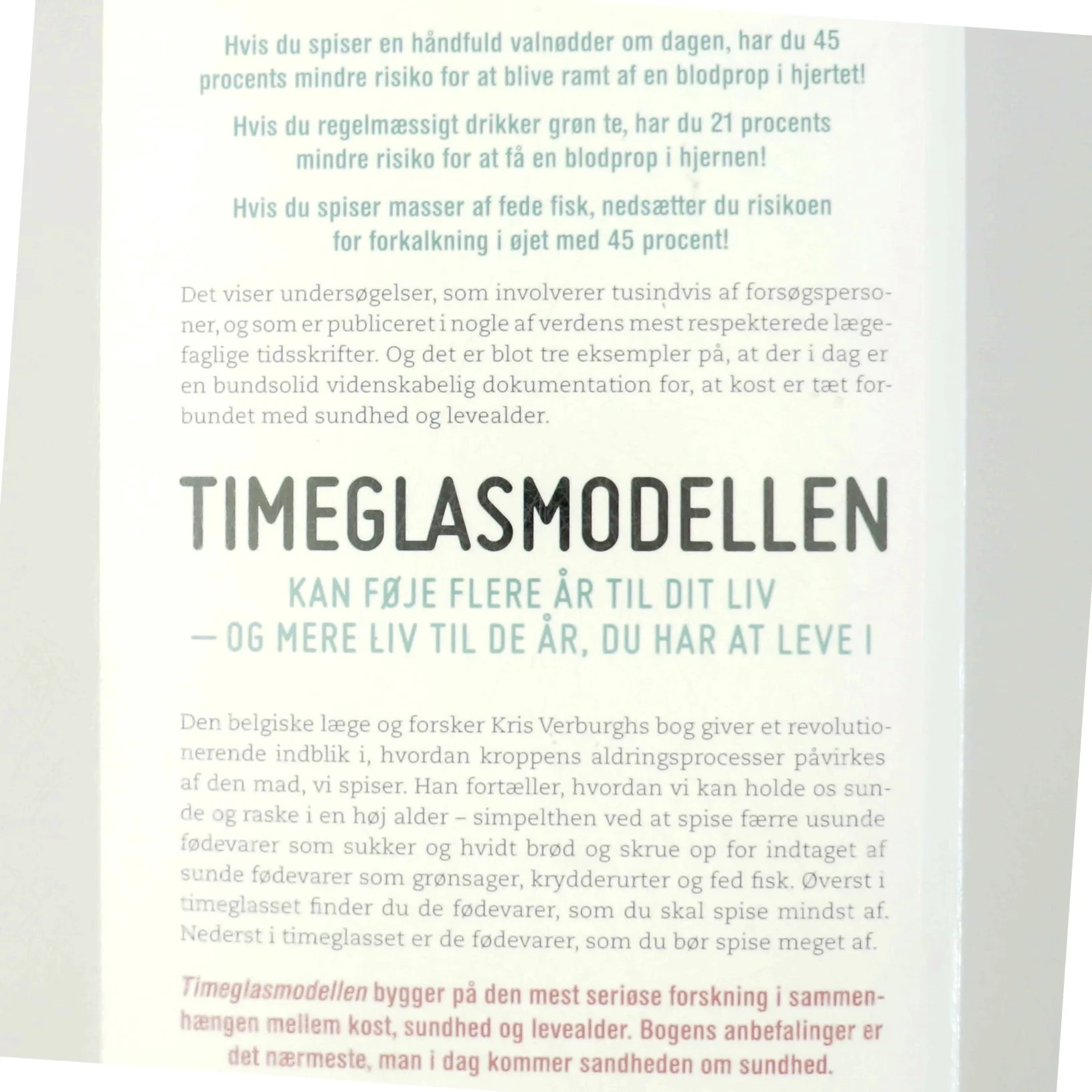 Timeglasmodellen : om at tabe sig og holde sig ung længere af Kris Verburgh (Bog)