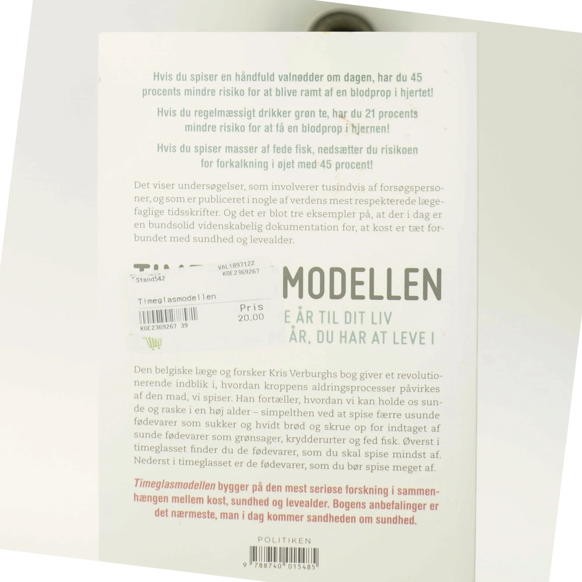 Timeglasmodellen : om at tabe sig og holde sig ung længere af Kris Verburgh (Bog)