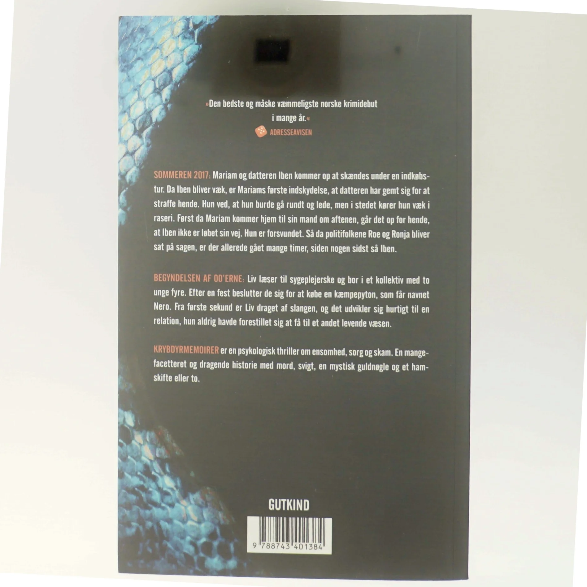 Krybdyrmemoirer af Silje O. Ulstein (f. 1985) (Bog)