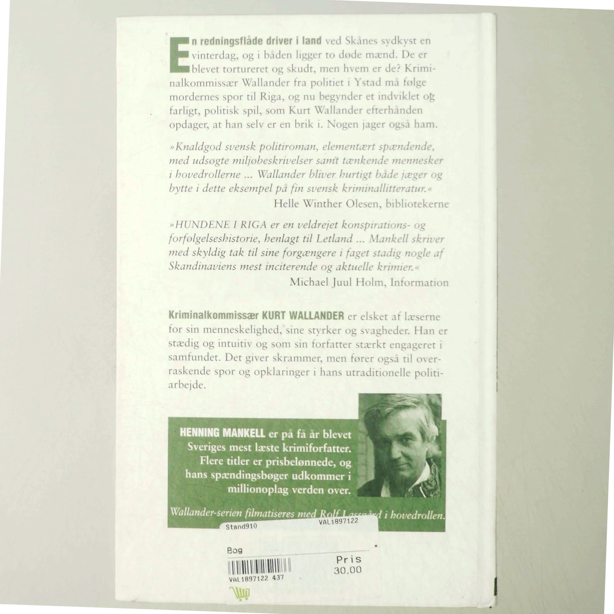 Hundene i Riga af Henrik Mankell (Bog)