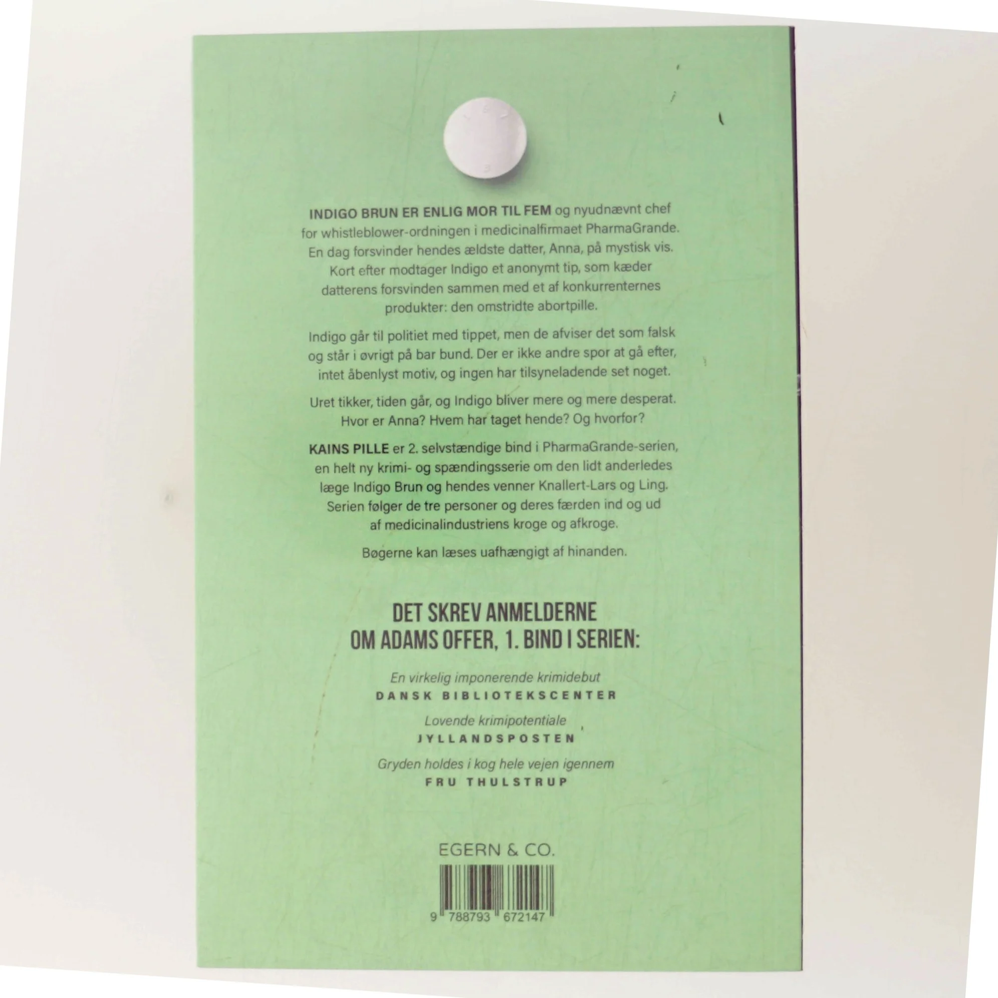 Kains pille af Anet Elga (Bog)