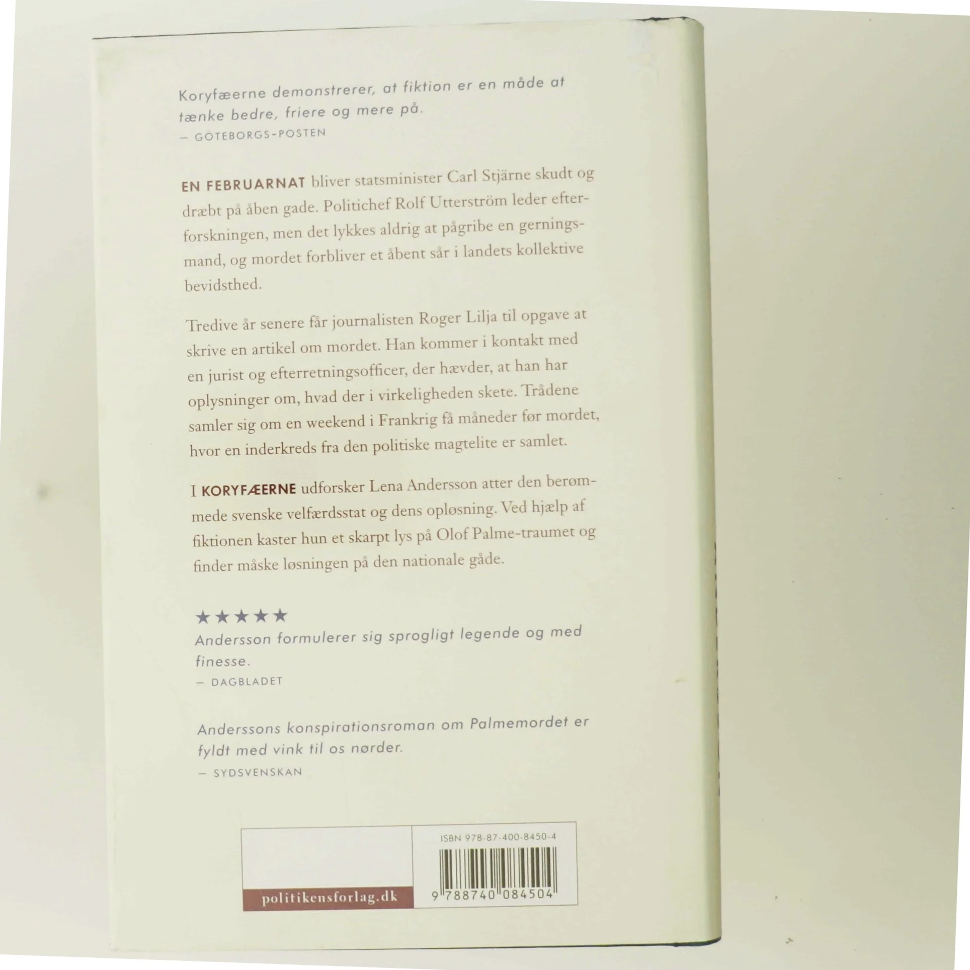 Koryfæerne : en konspirationsroman af Lena Andersson (f. 1970) (Bog)