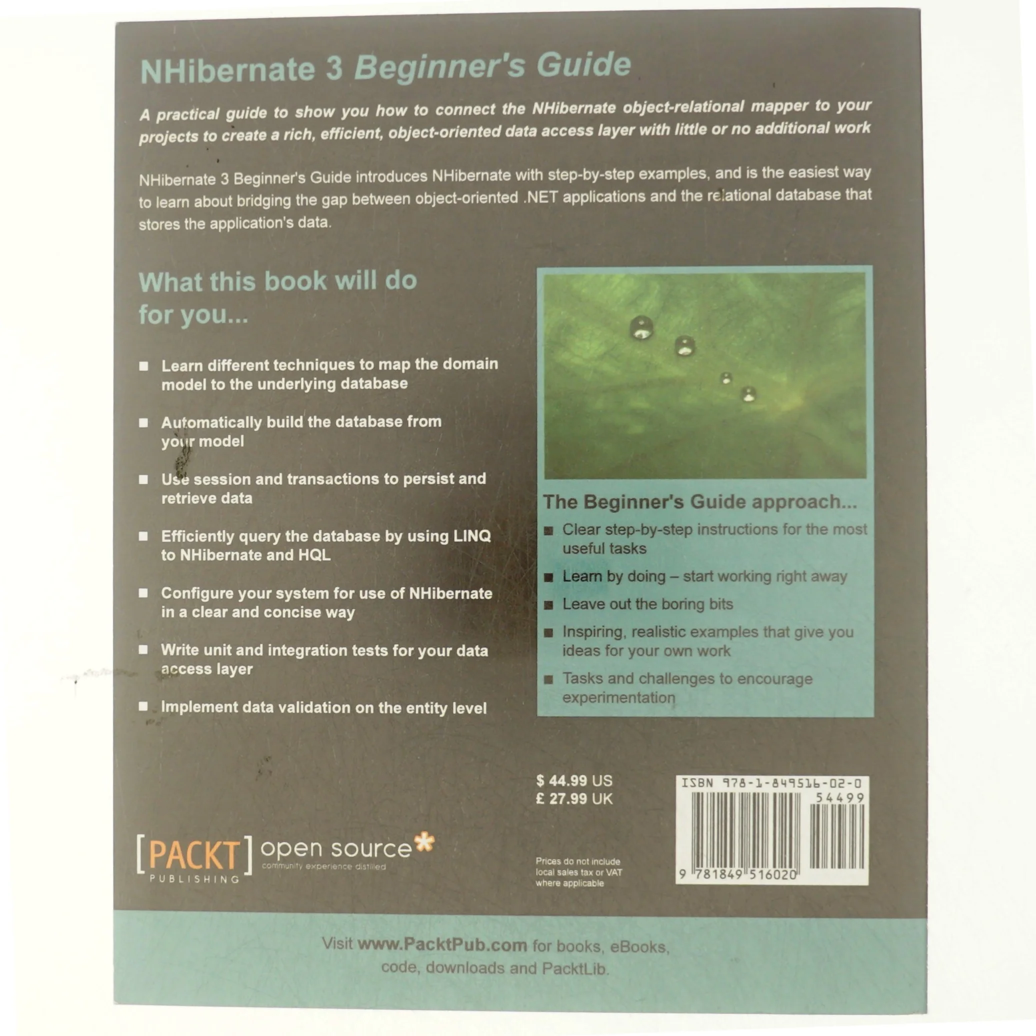 Nhibernate 3 Beginner's Guide af Gabriel N. Schenker (Bog)