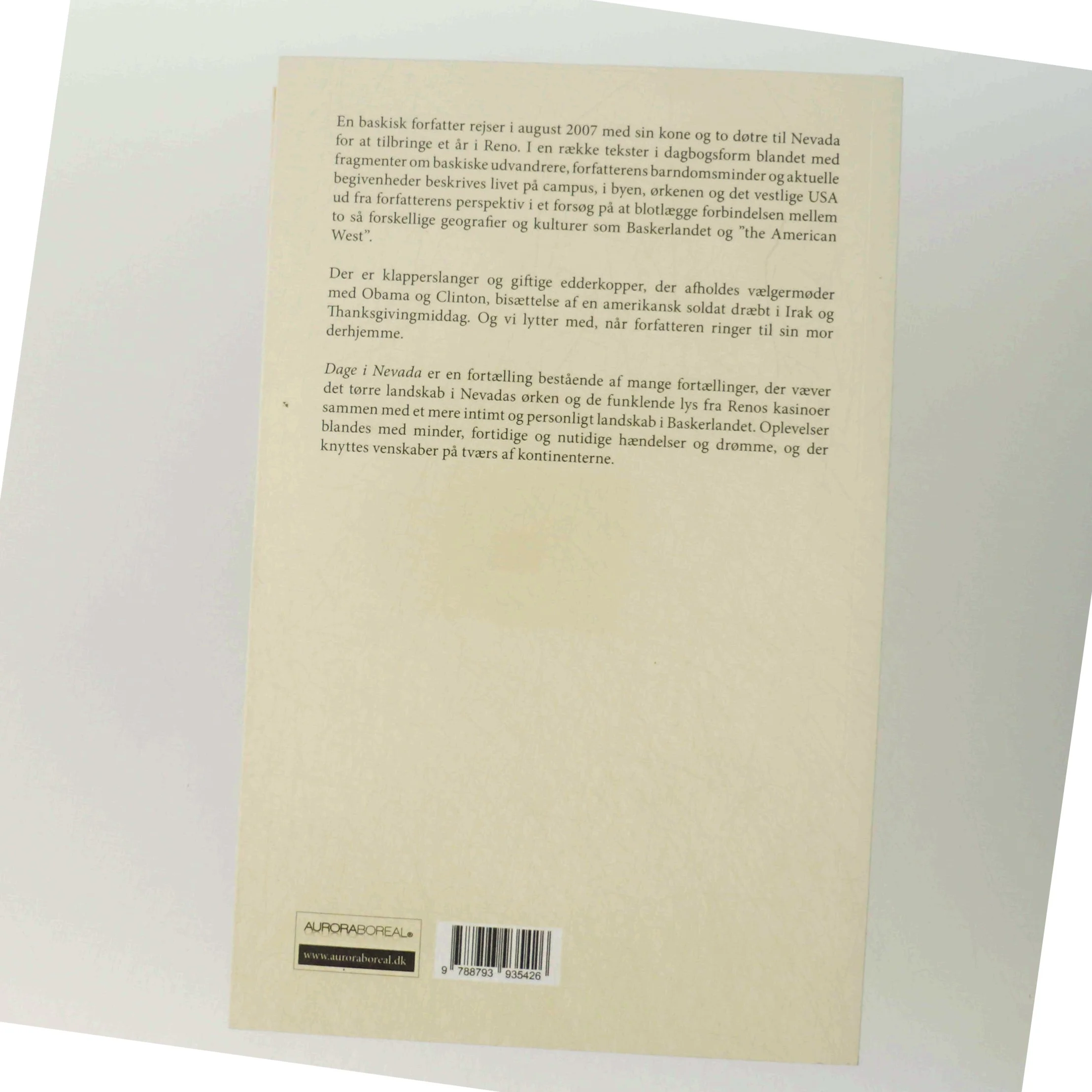 Dage i Nevada af Bernardo Atxaga (Bog)