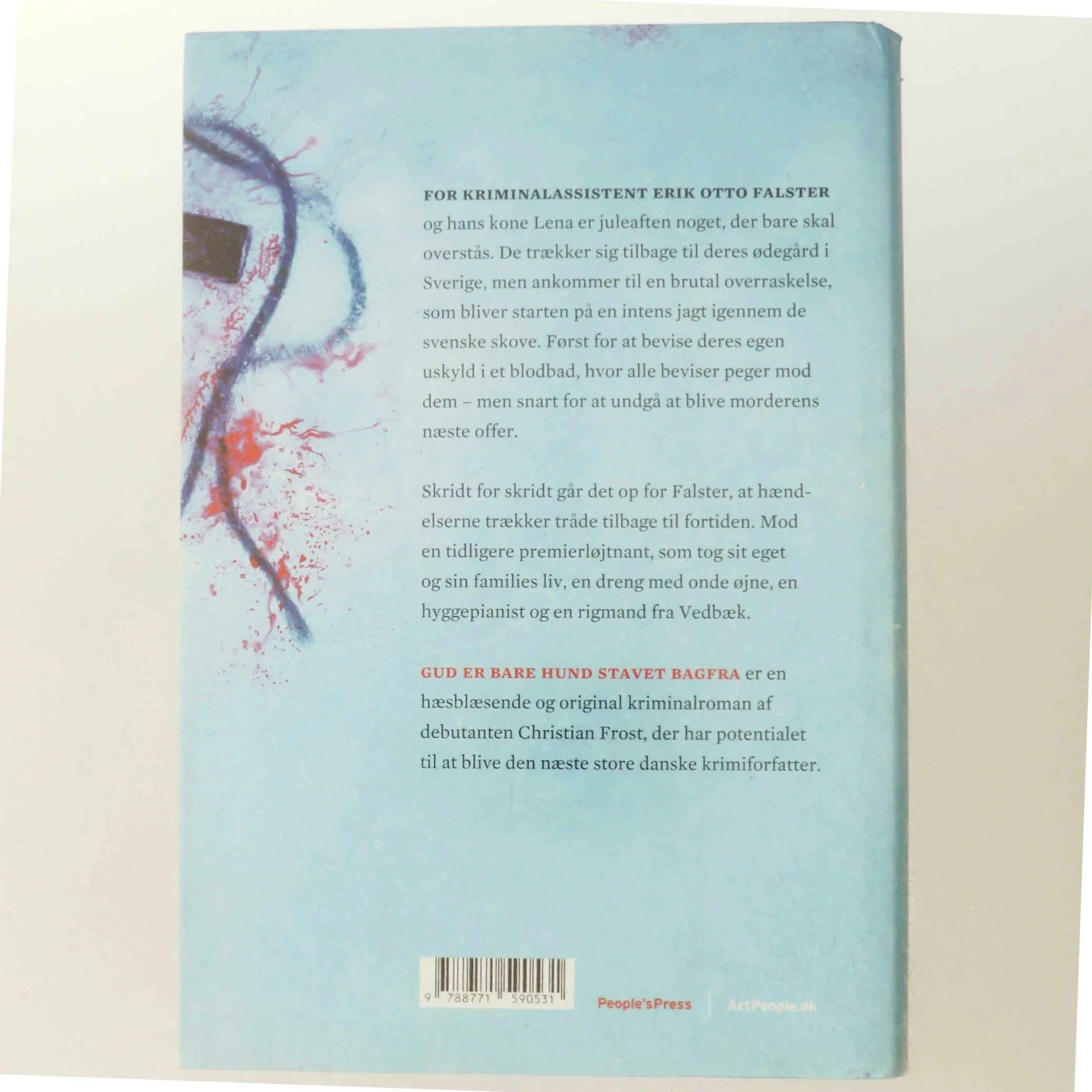 Gud er bare hund stavet bagfra : krimi af Christian Frost (Bog)