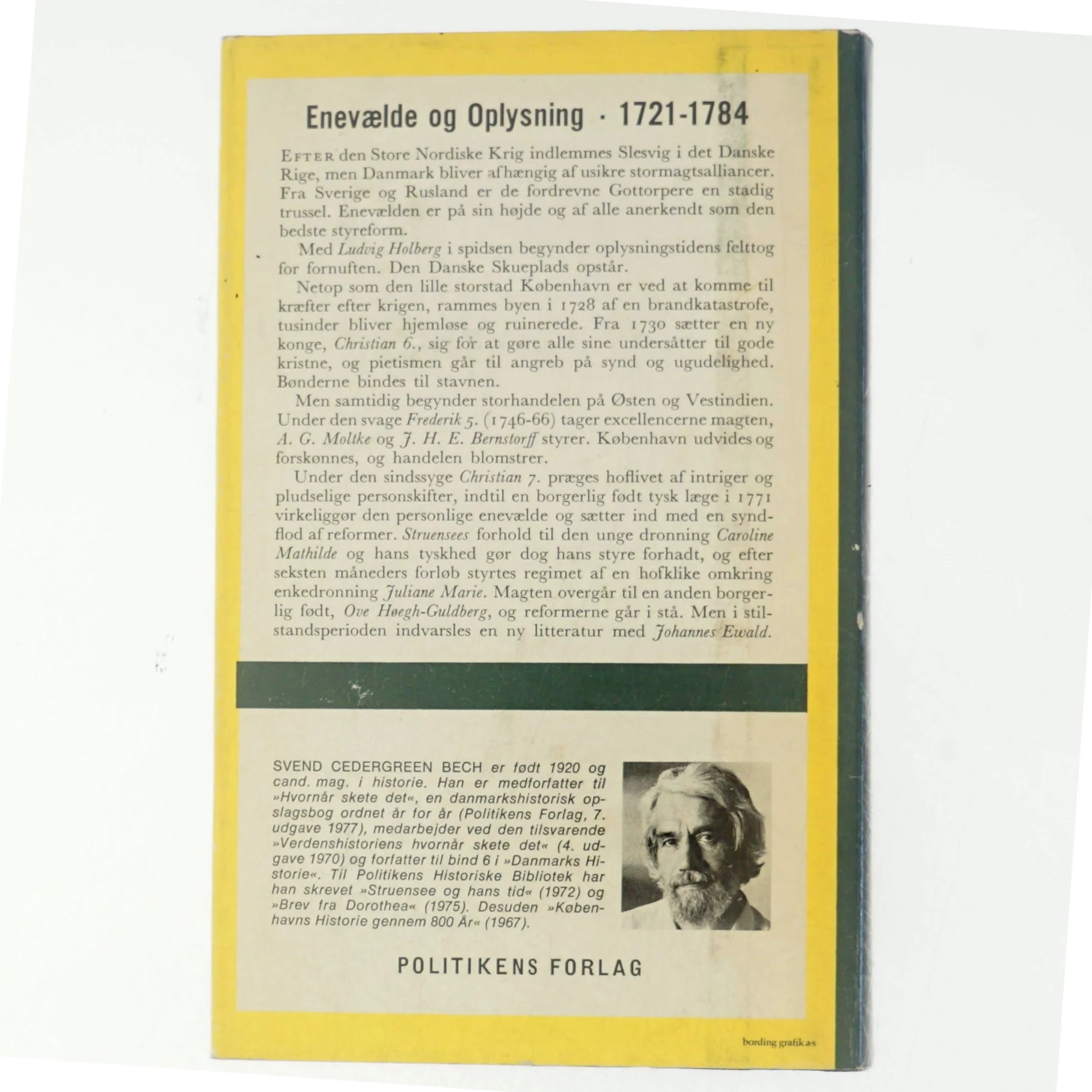 Danmarks Historie Bind 9: Oplysning og Tolerance 1721-1784 (Bog)