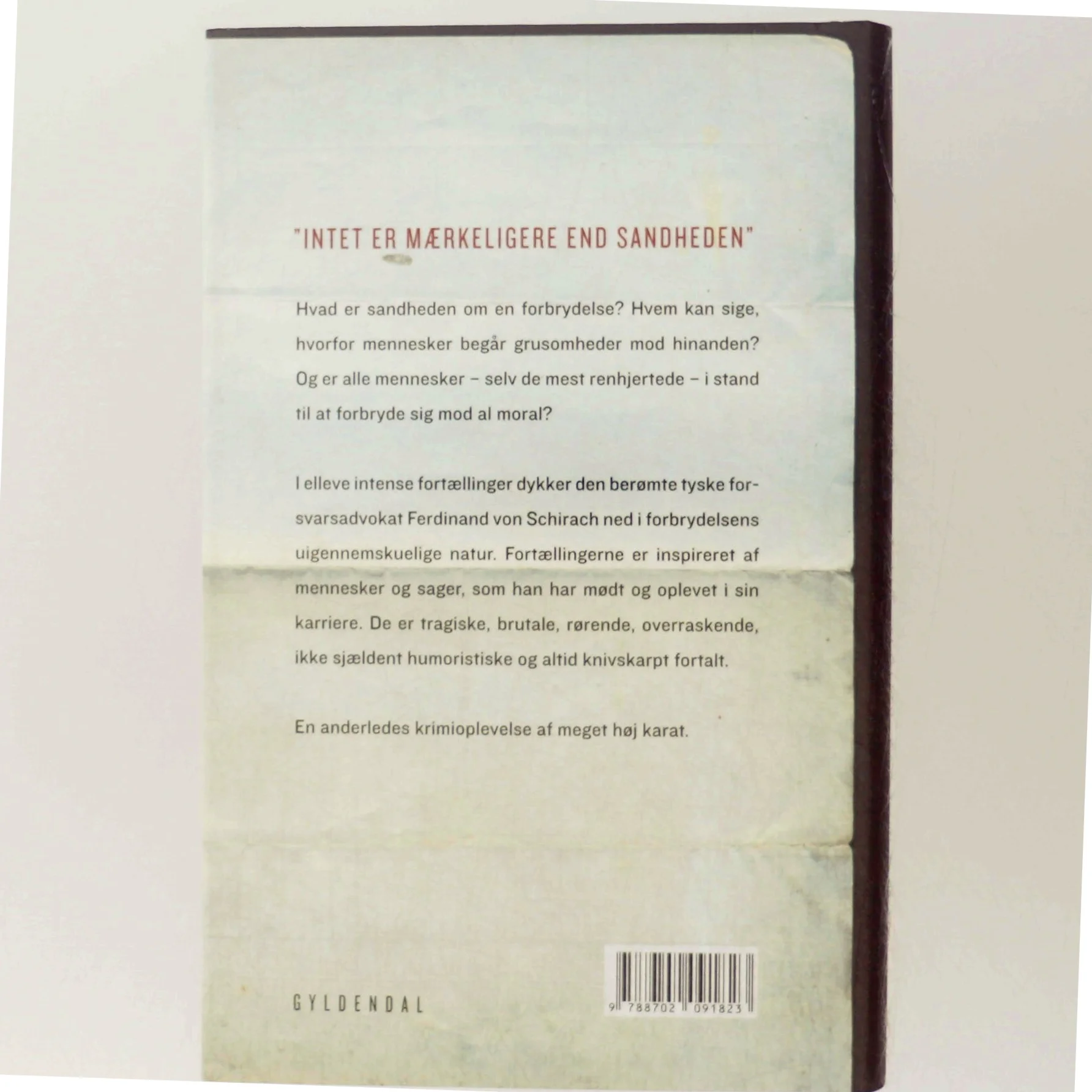 Forbrydelser : fortællinger af Ferdinand von Schirach (Bog)