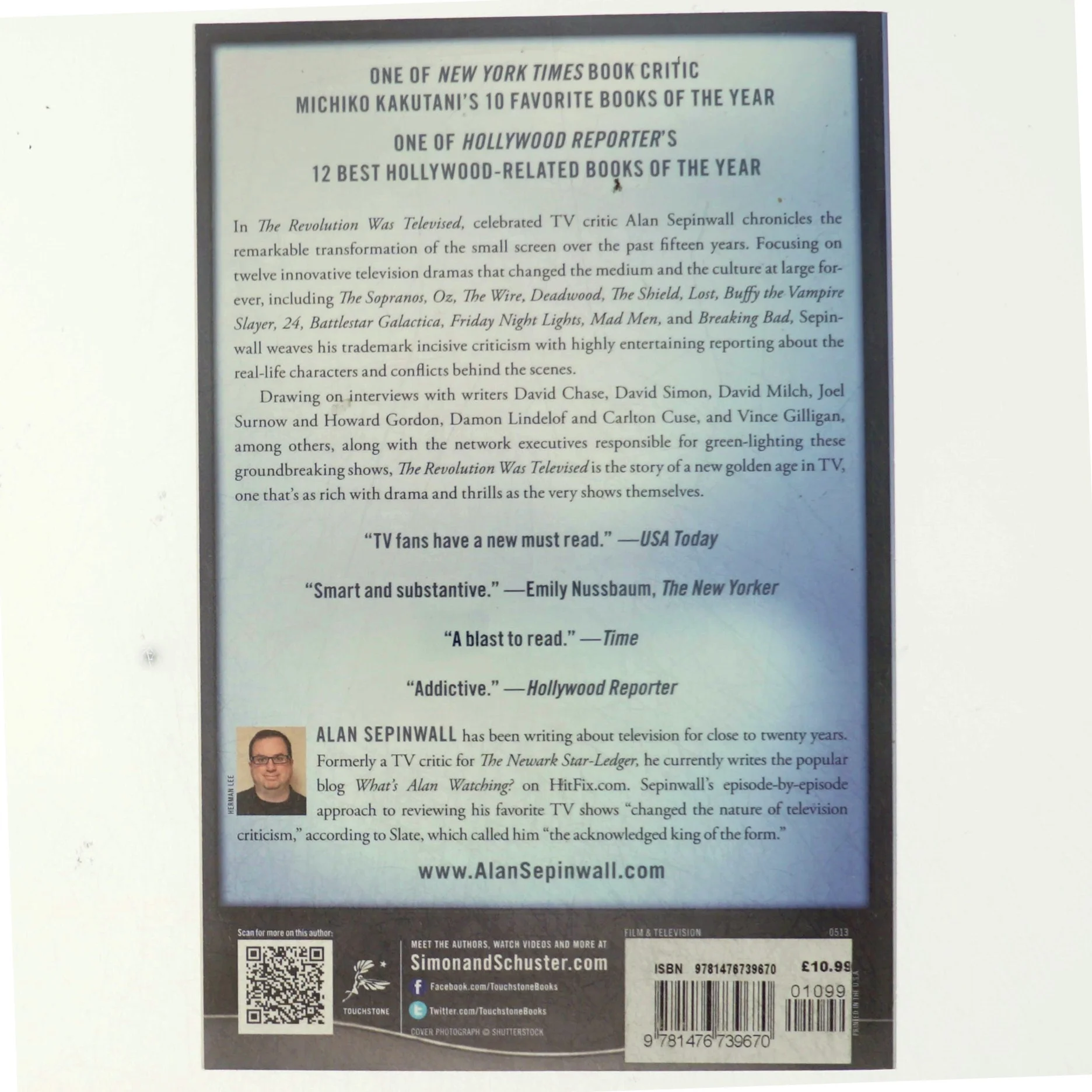 The revolution was televised : how The Sopranos, Mad Men, Breaking Bad, Lost, and other groundbreaking dramas changed tv forever af Alan Sepinwall (Bog)