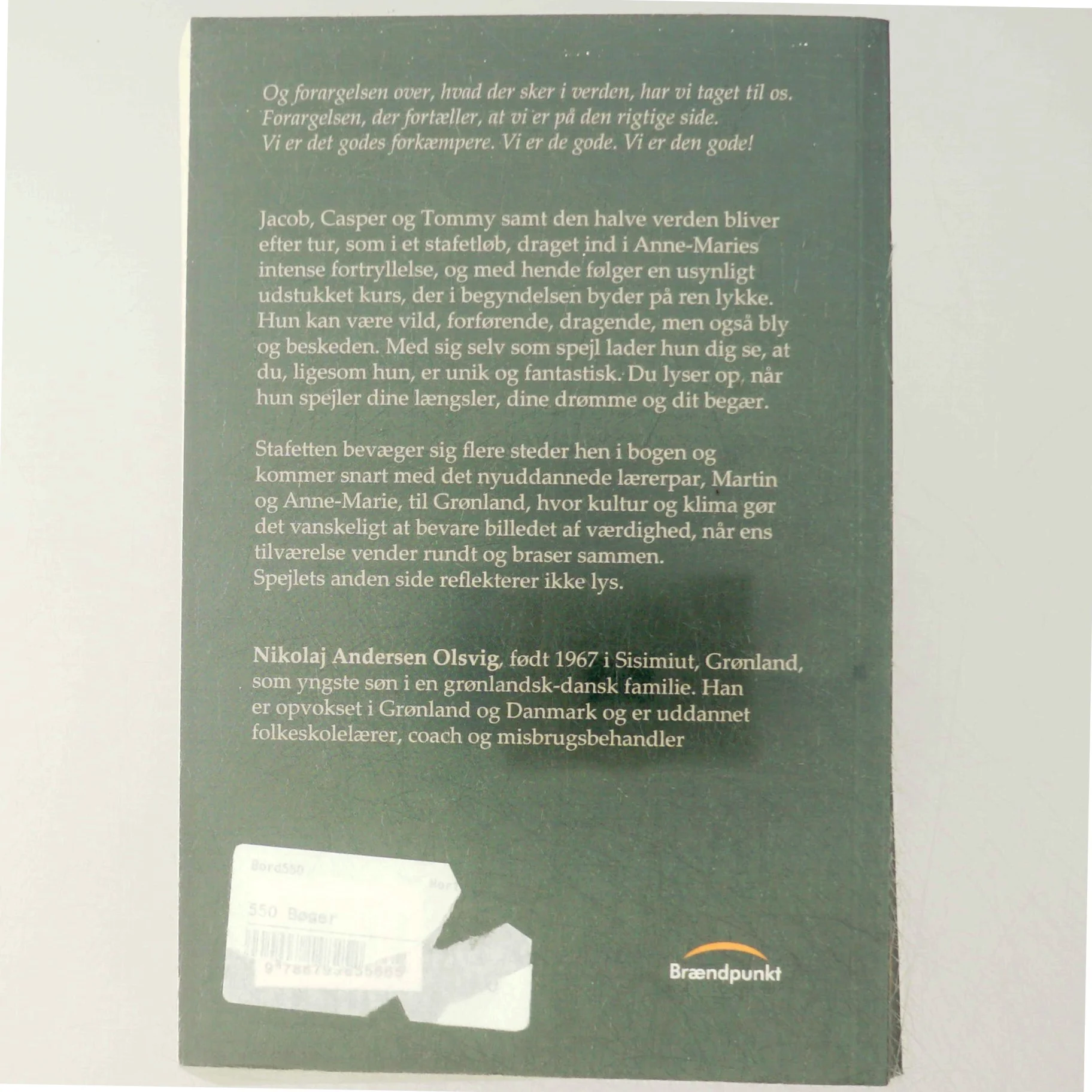 Spejlstafet af Nikolaj Andersen Olsvig (Bog) fra Brændpunkt
