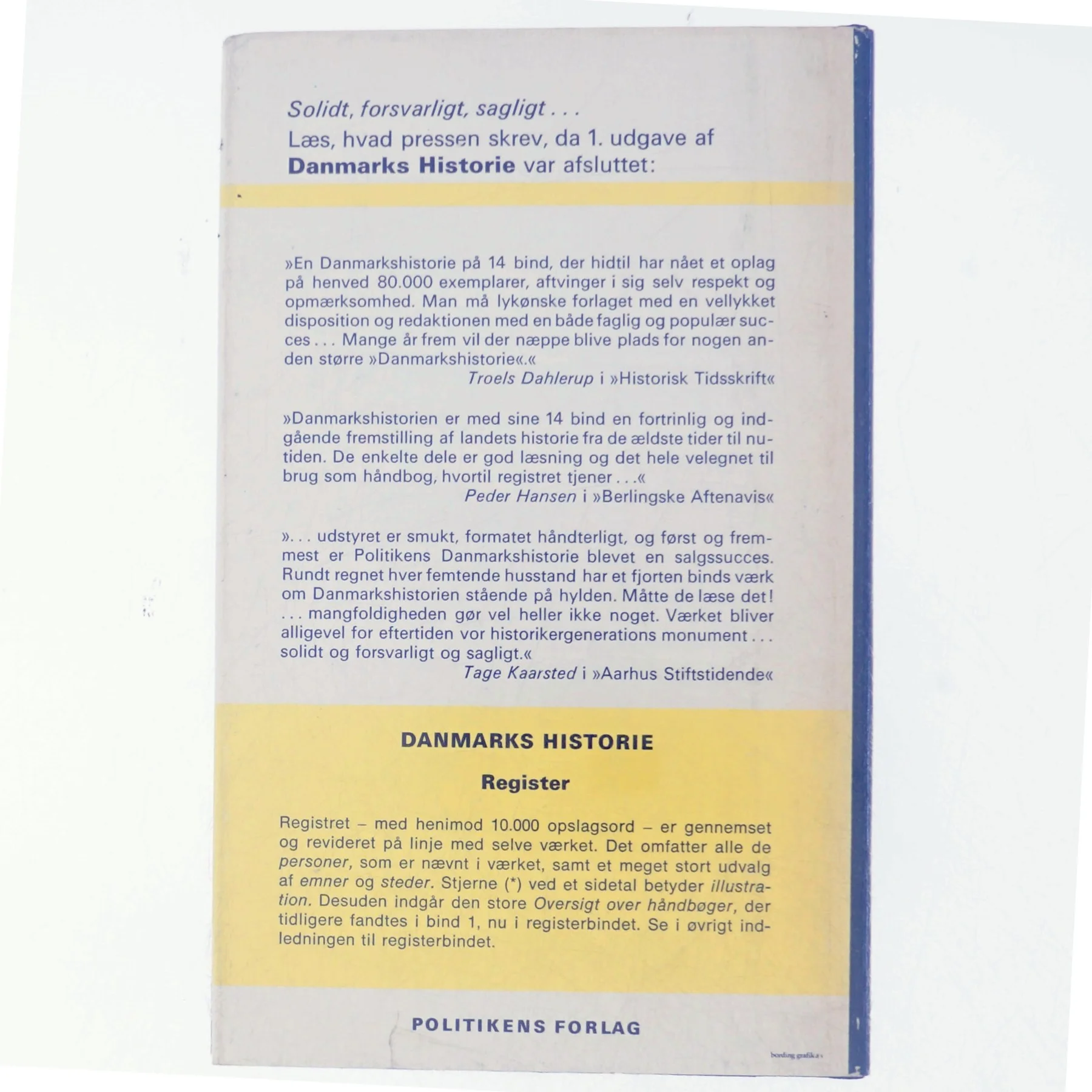 Danmarks Historie Register