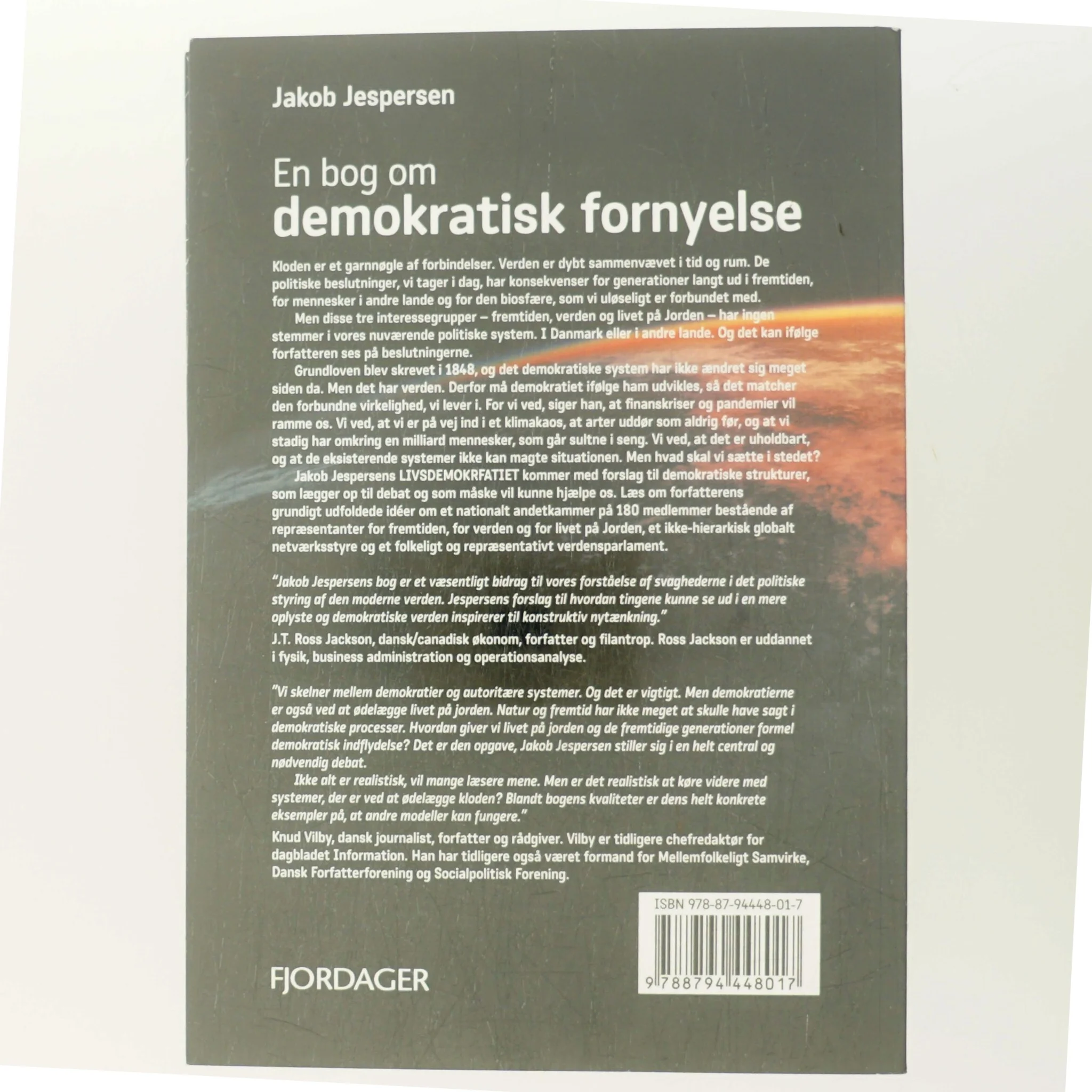 Livsdemokratiet : en stemme til fremtiden, verden og livet på Jorden af Jakob Jespersen (Bog)