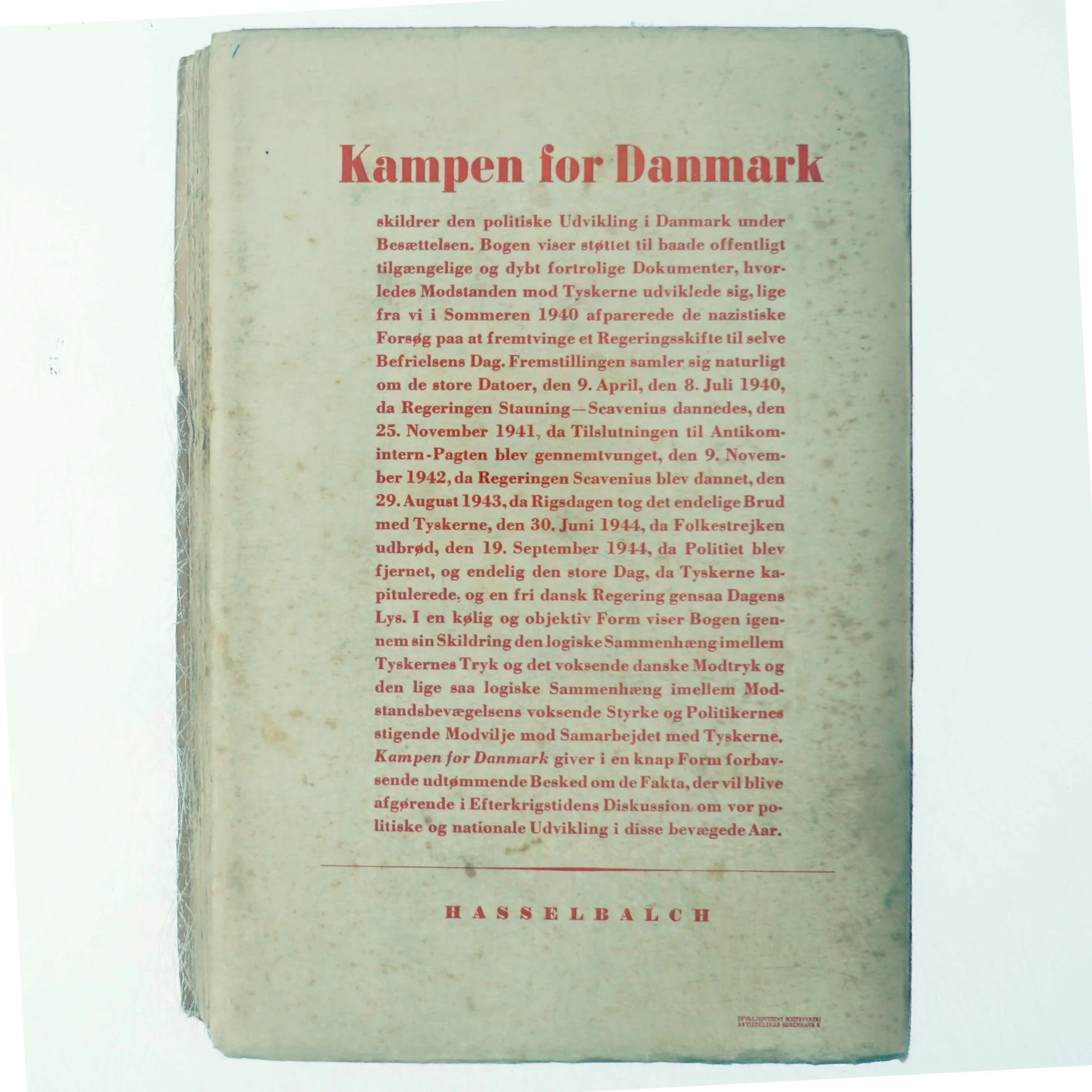 Kampen for Danmark af Harald R. Martinsen (Bog)