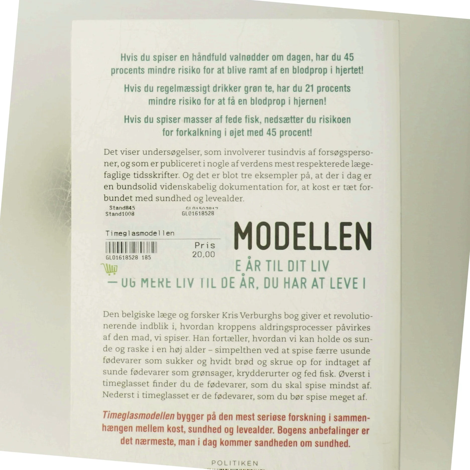 Timeglasmodellen : om at tabe sig og holde sig ung længere af Kris Verburgh (Bog)