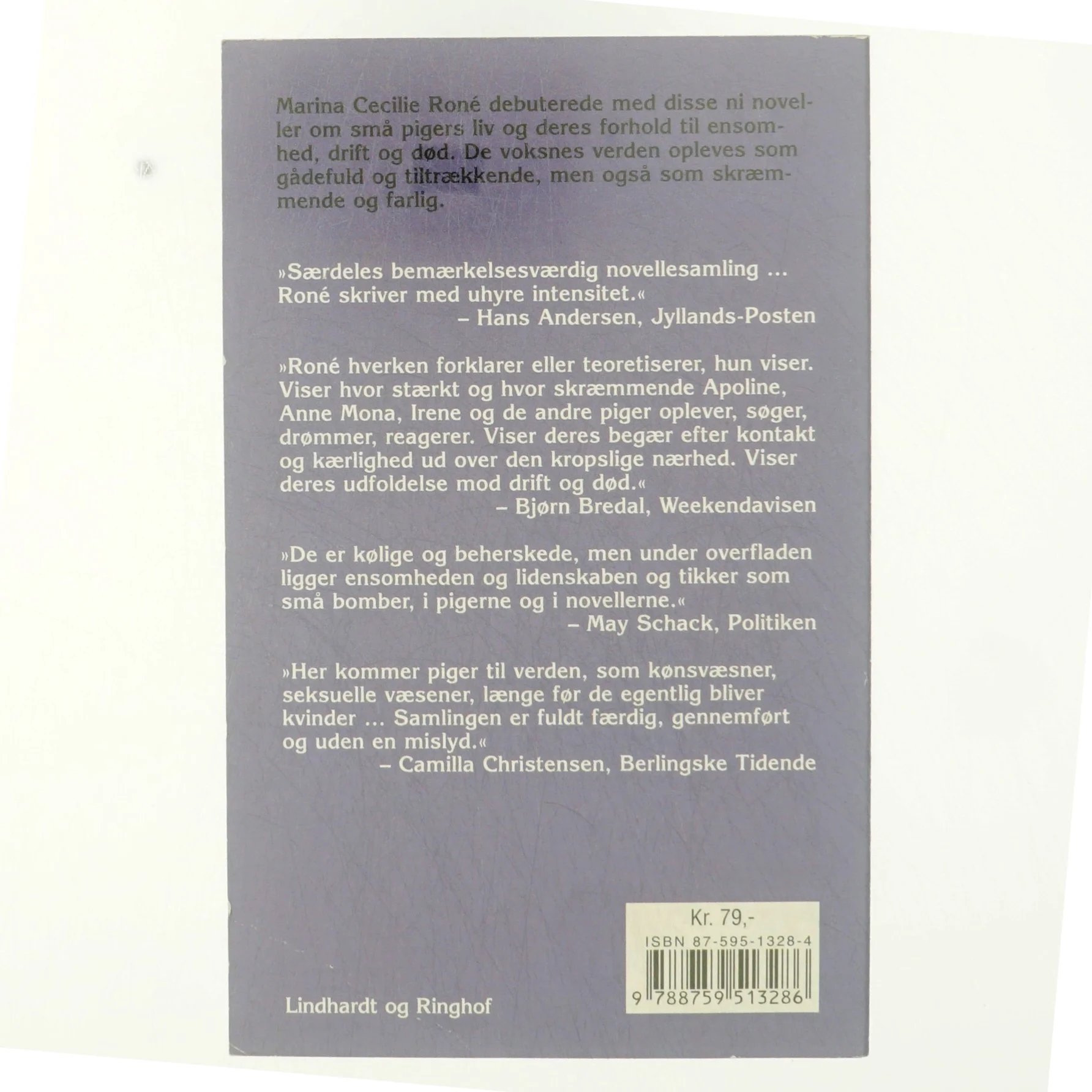 Ud af et skød af Marina Cecilie Roné (Bog)