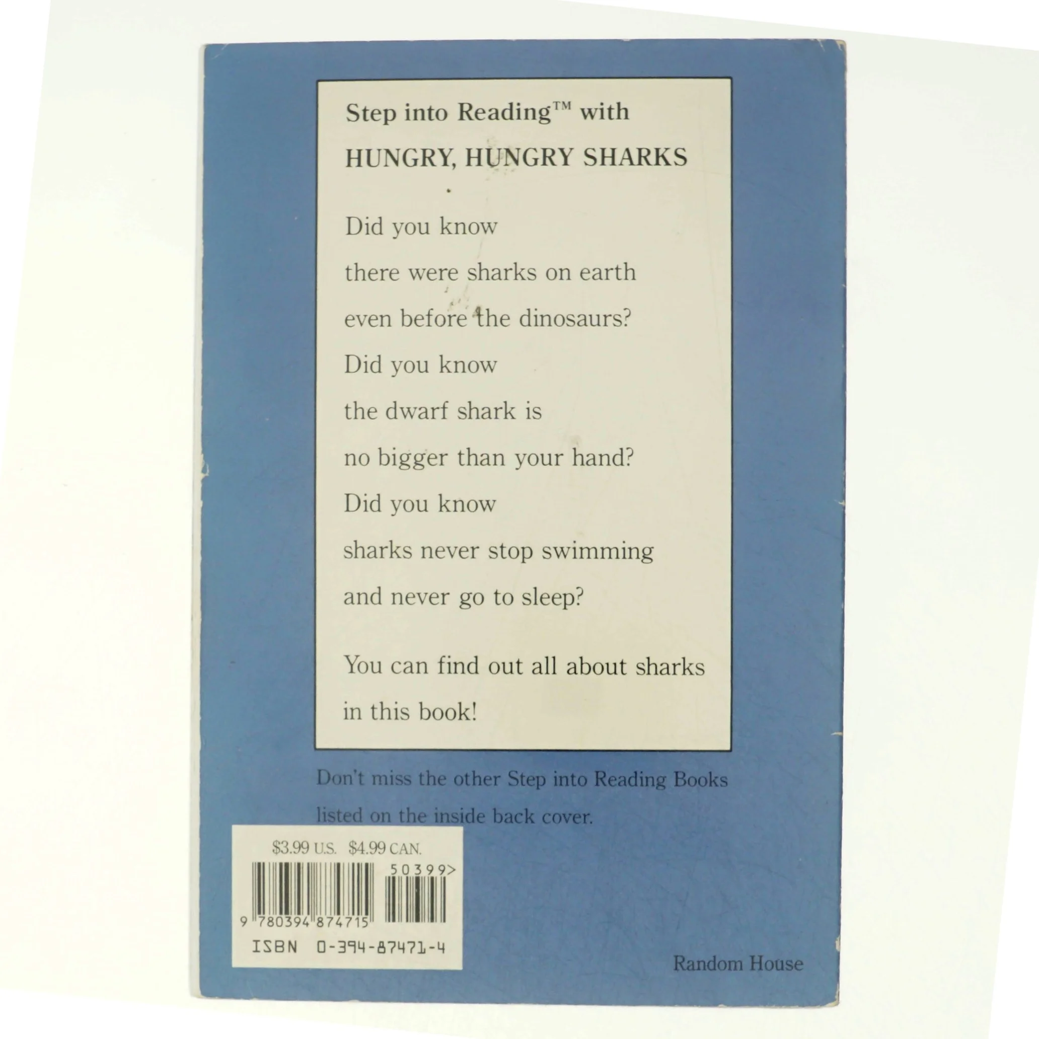 Hungry, Hungru Sharks!; Reading on your own step 3 af Joanna Cole (Bog)