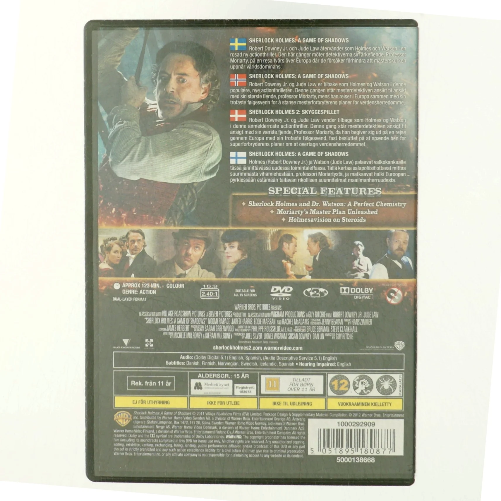 Sherlock Holmes, a game of Shadows