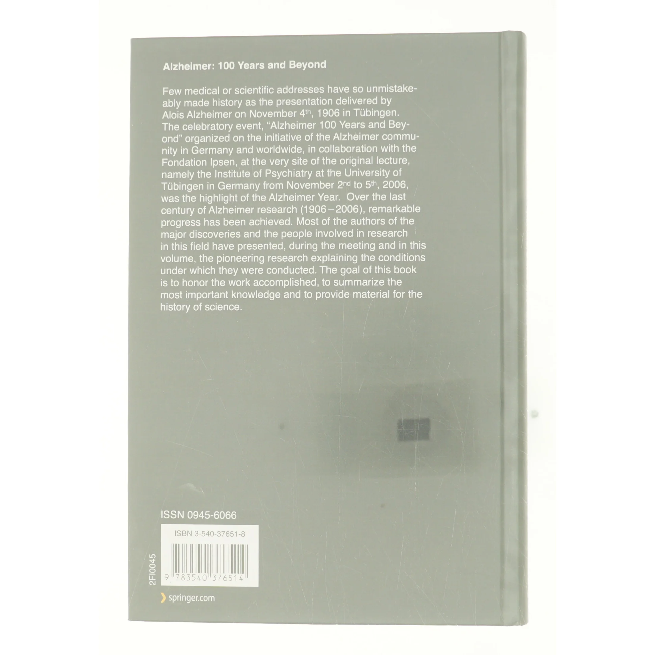 Alzheimer: 100 Years and Beyond - 1st Edition (eBook Rental) (Bog)