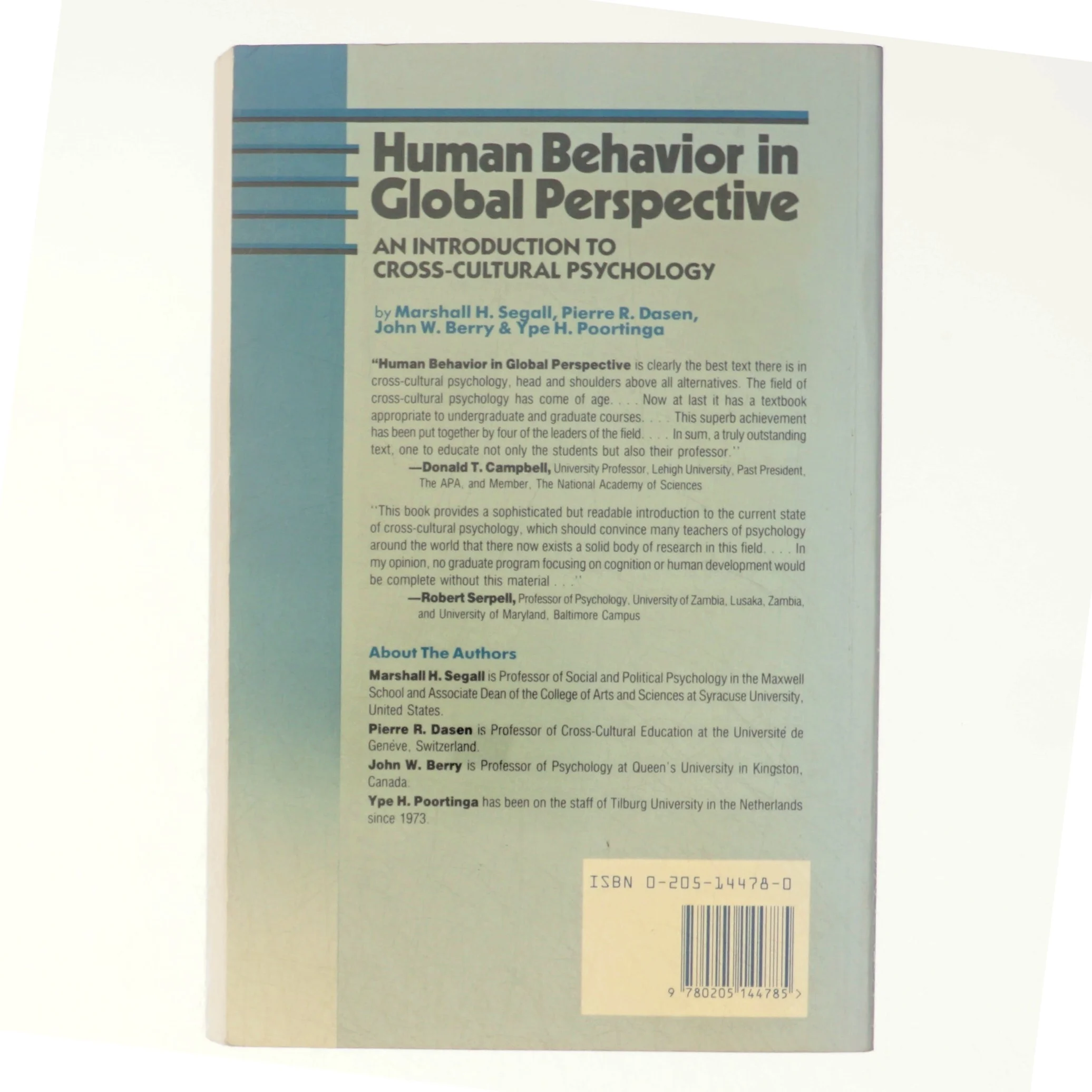 Human Behavior in Global Perspective af Marshall H. Segall (Bog)