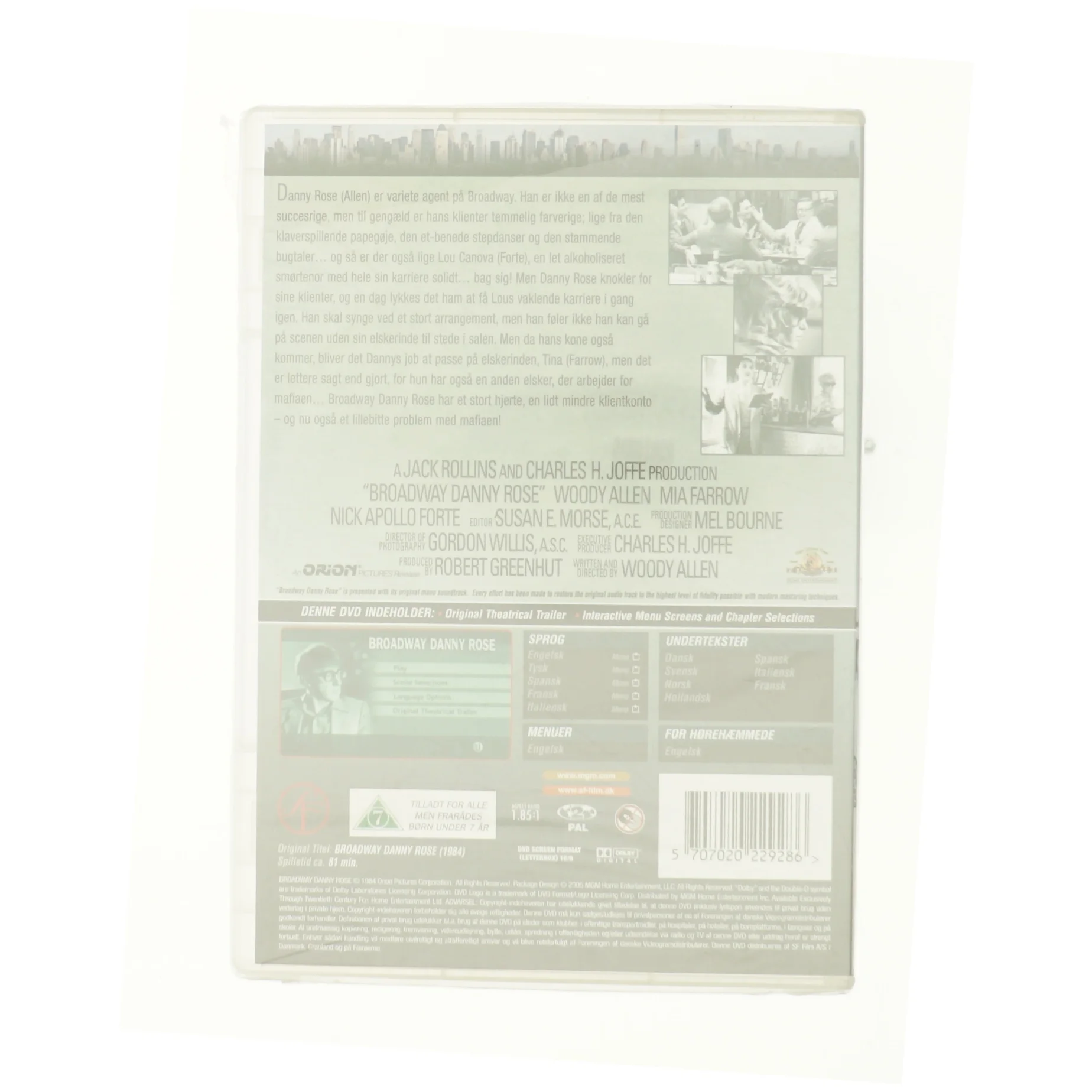 Broadway Danny Rose fra DVD