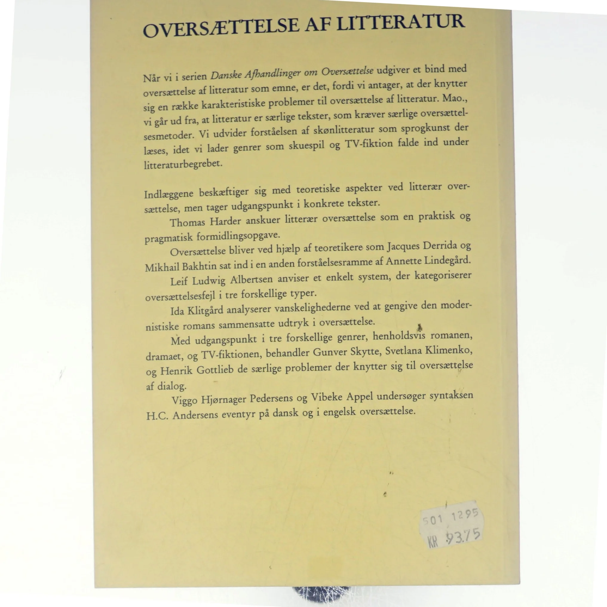 Oversættelse af Litteratur