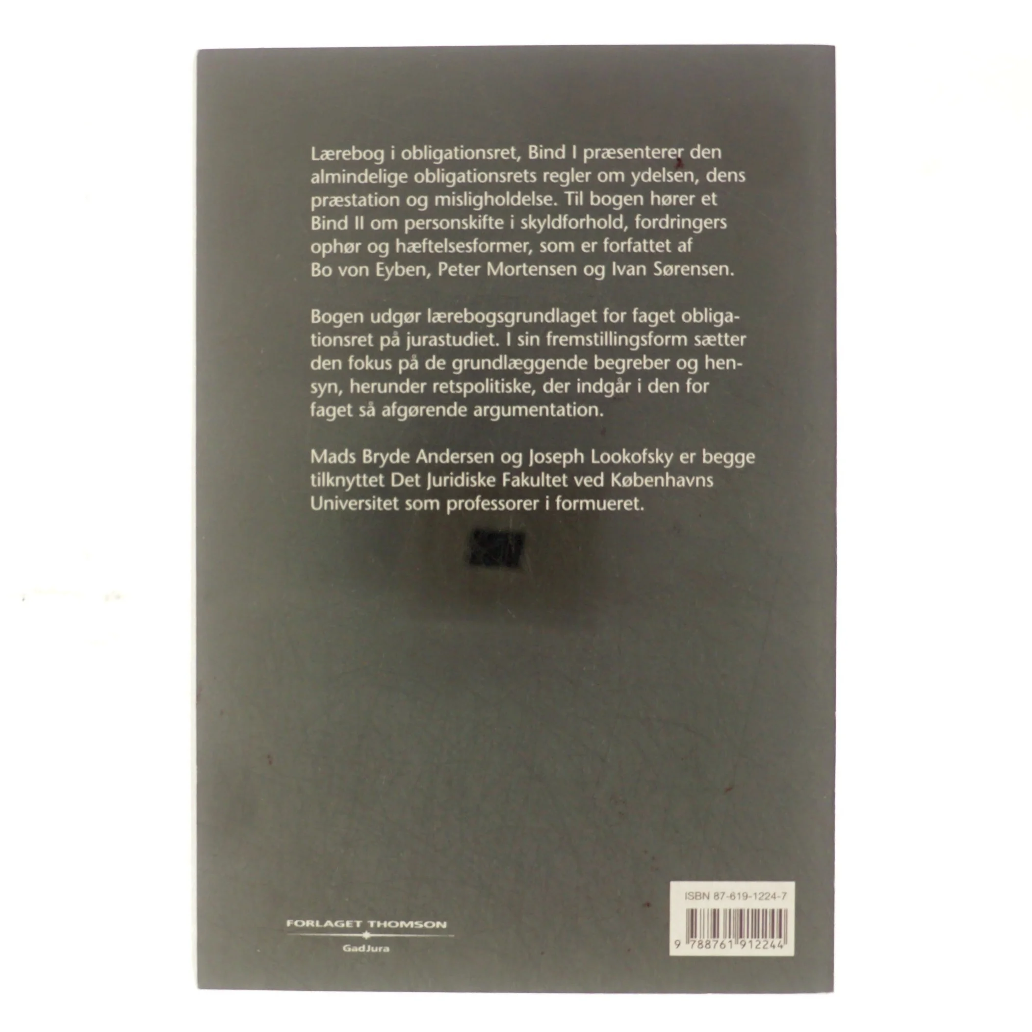 Lærebog i obligationsret. Bind 1, Ydelsen, beføjelser (3-binds-udgave) (Bog)