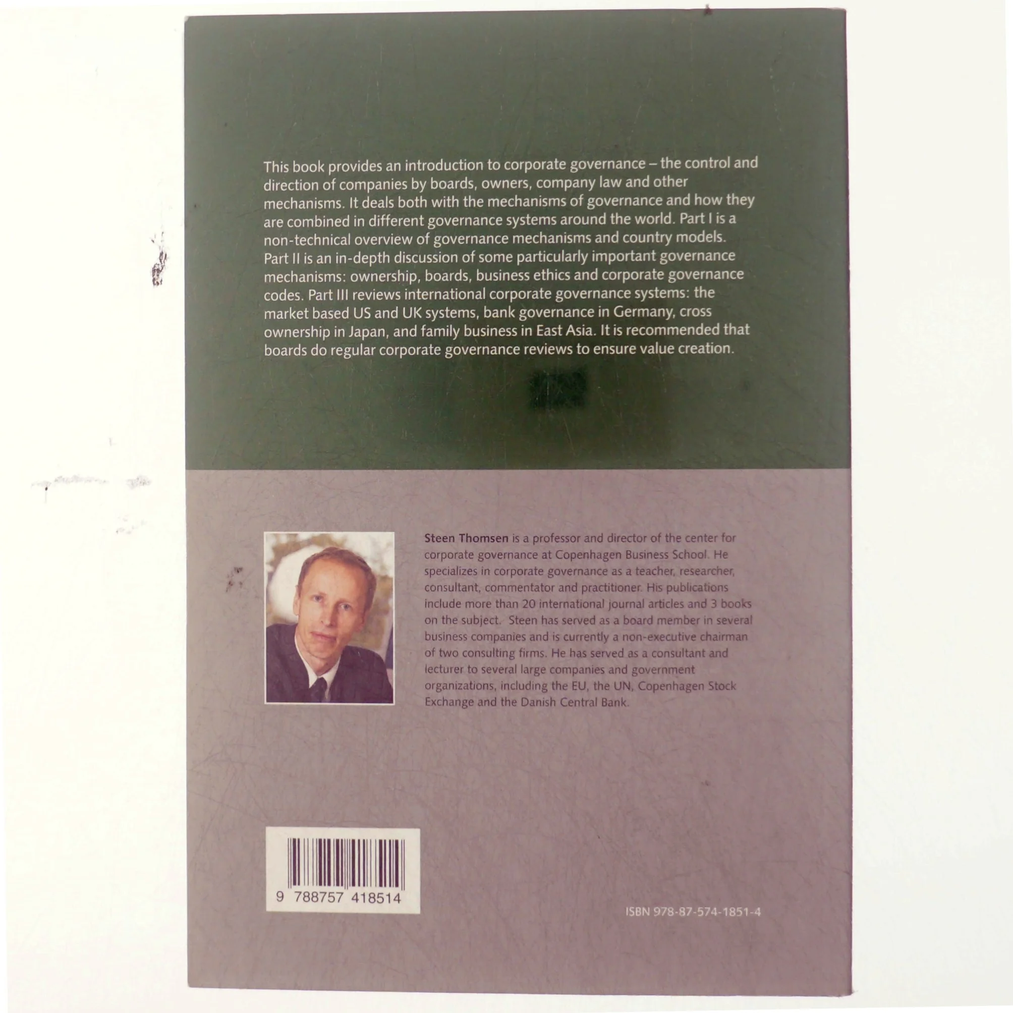 An introduction to corporate governance : mechanisms and systems af Steen Thomsen (f. 1959) (Bog)