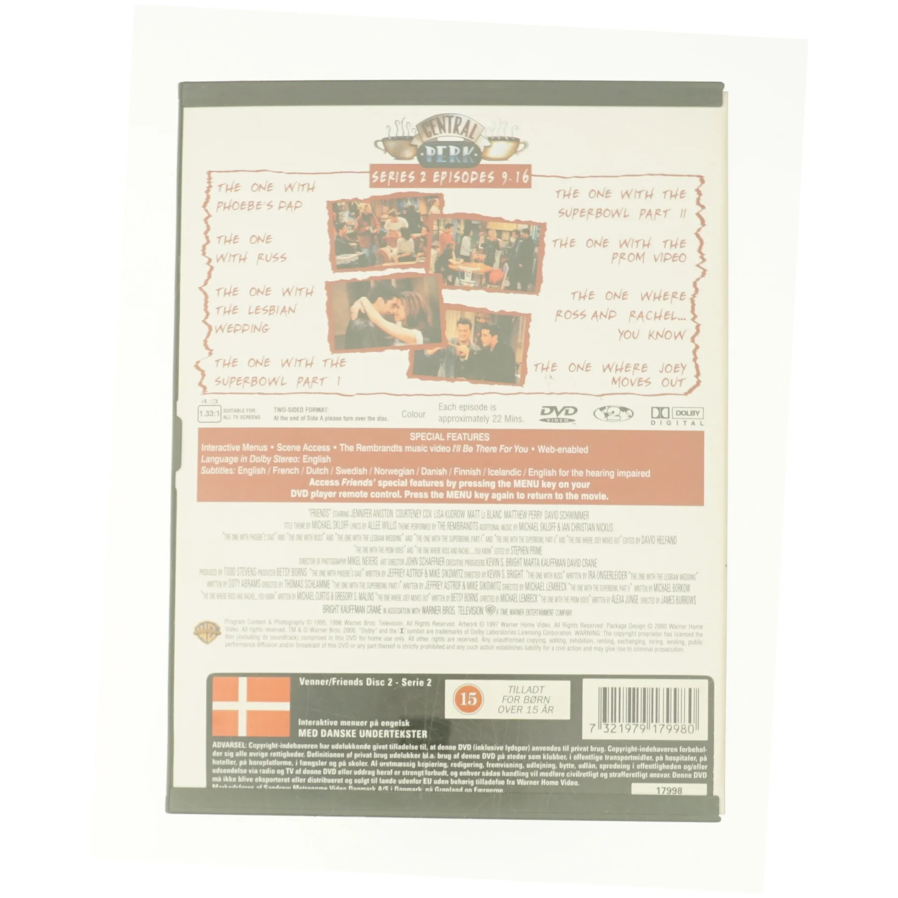 Friends Sæson 2 D2 9-16                            <span class="label label-blank pull-right">Standard edition</span> fra DVD
