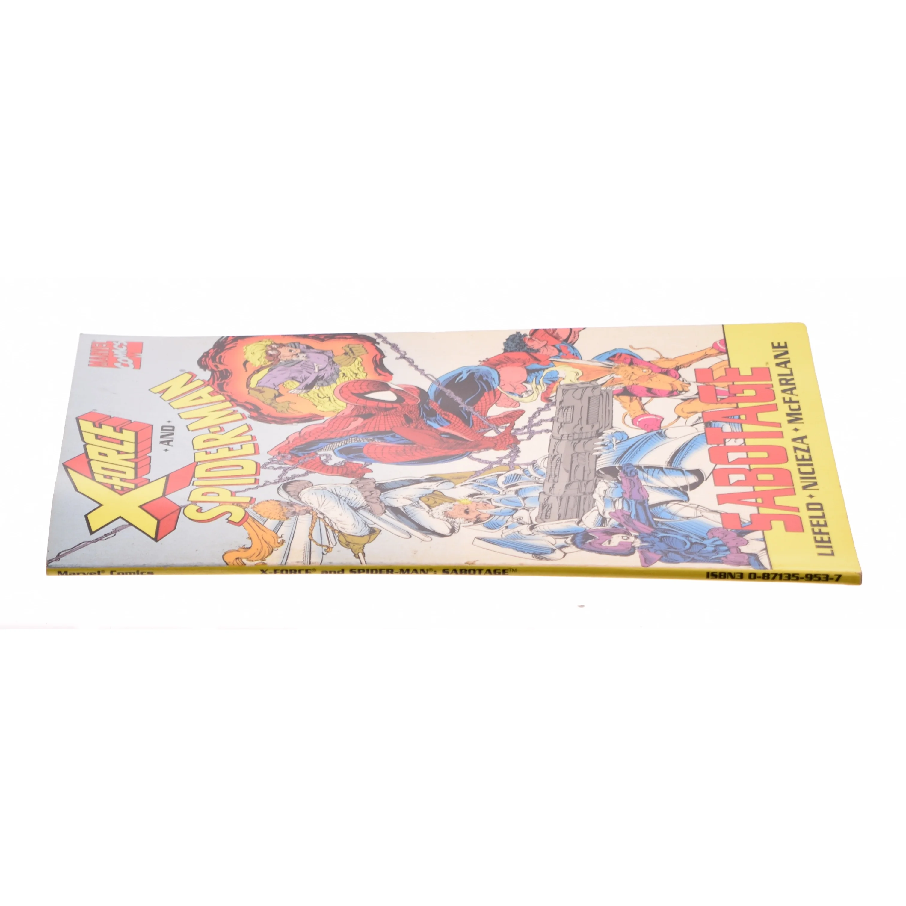 X-force and spiderman: sabotage fra Marvel