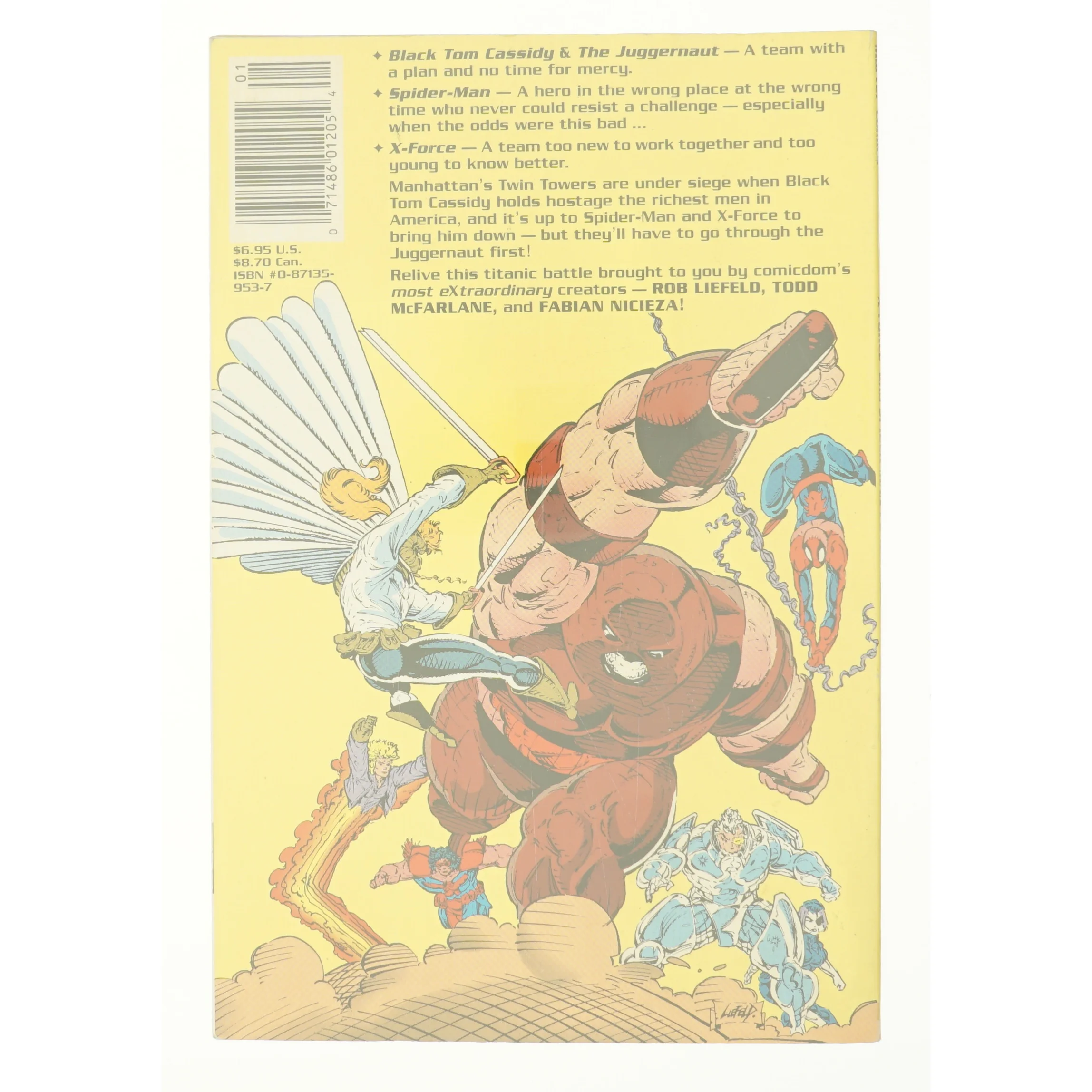 X-force and spiderman: sabotage fra Marvel