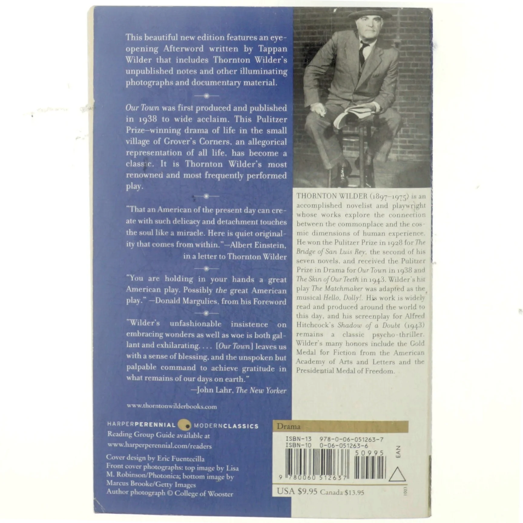 Our town : a play in three acts af Thornton Wilder (Bog)