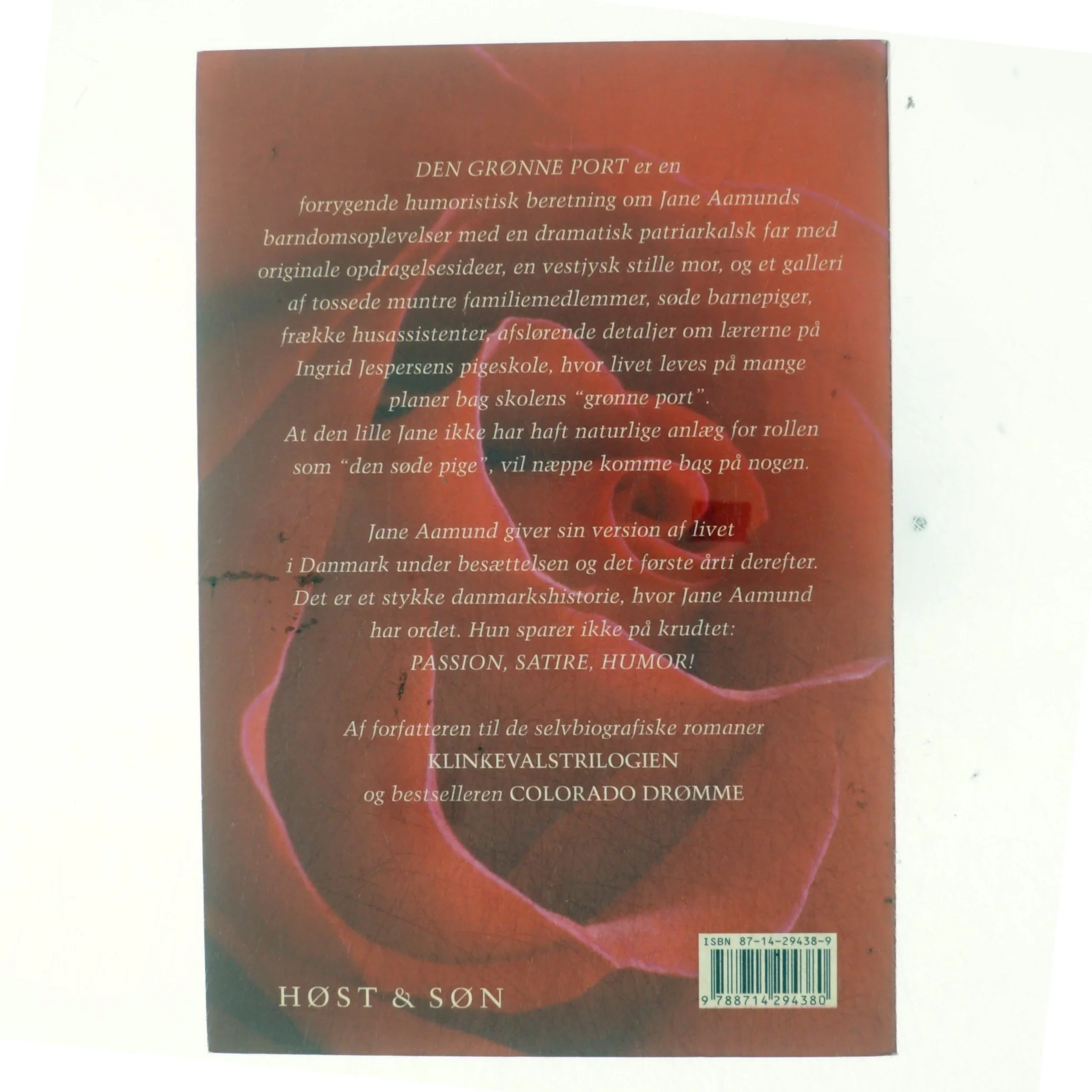 Den grønne port : erindringer fra tremmeseng til brudeskammel af Jane Aamund (Bog)