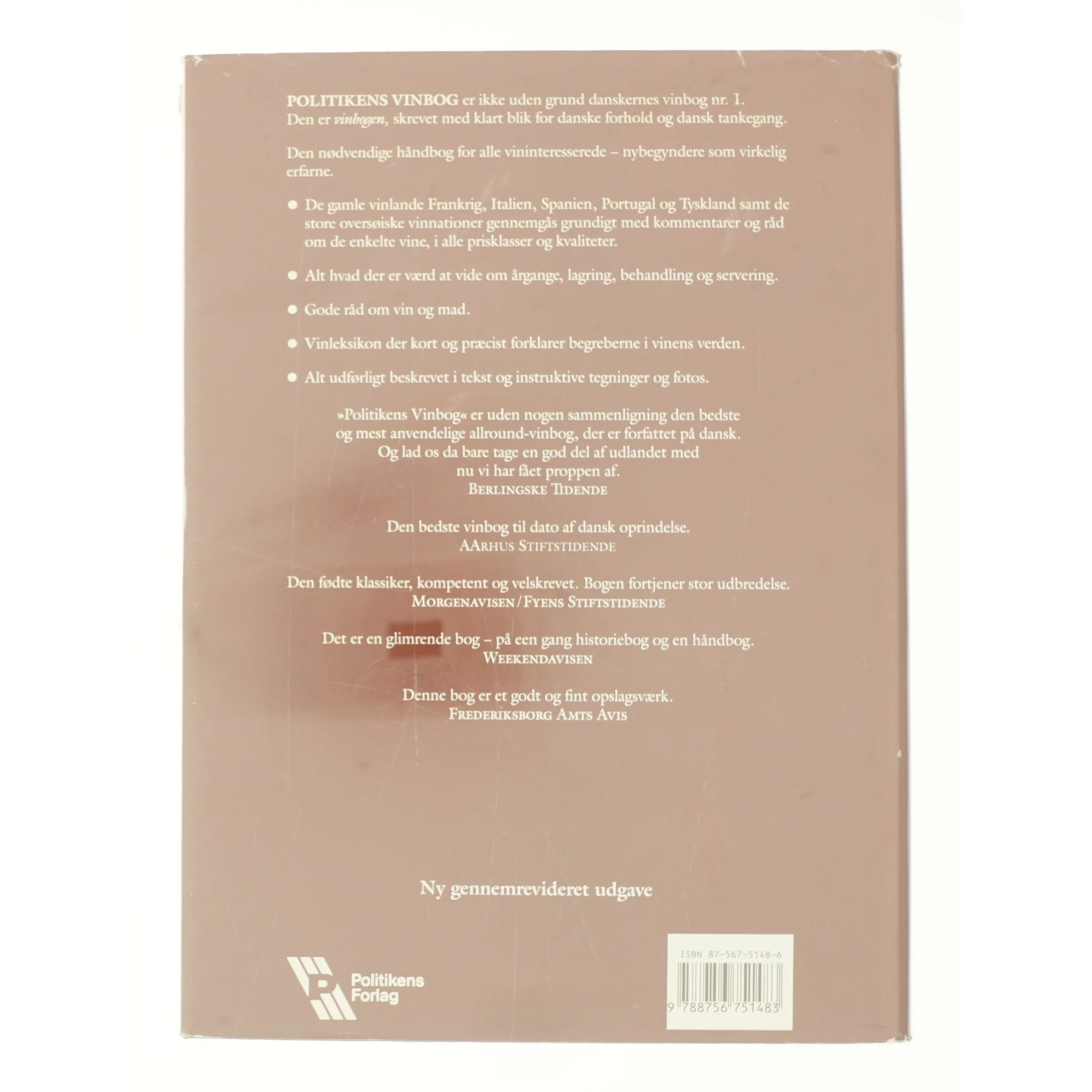 Politikens vinbog af Flemming Hvelplund (Bog)