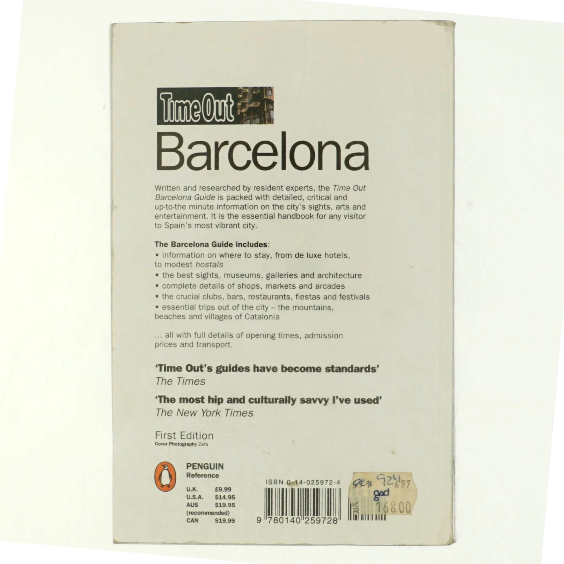 Time out Barcelona guide (Bog)