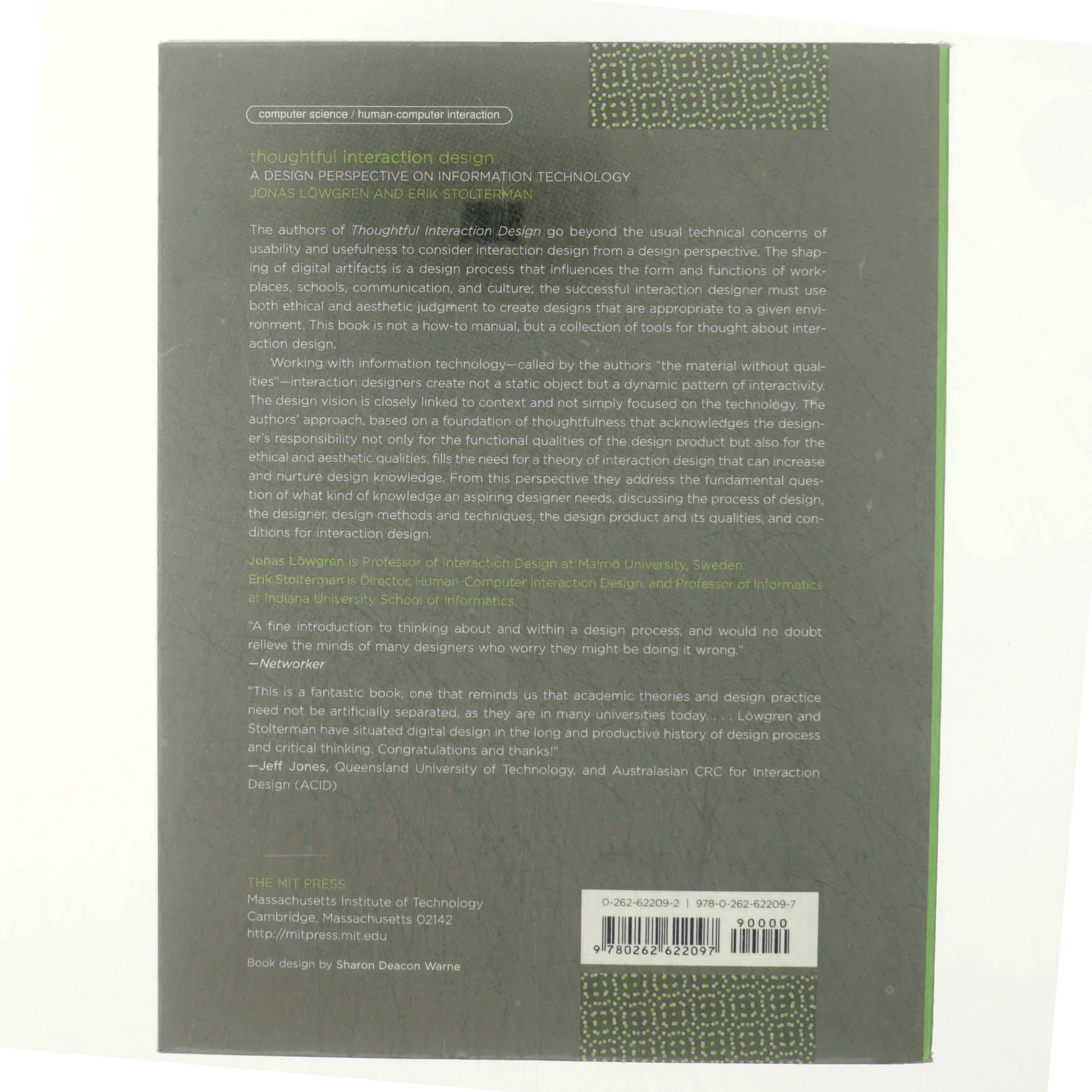 Thoughtful interaction design : a design perspective on information technology (Bog)