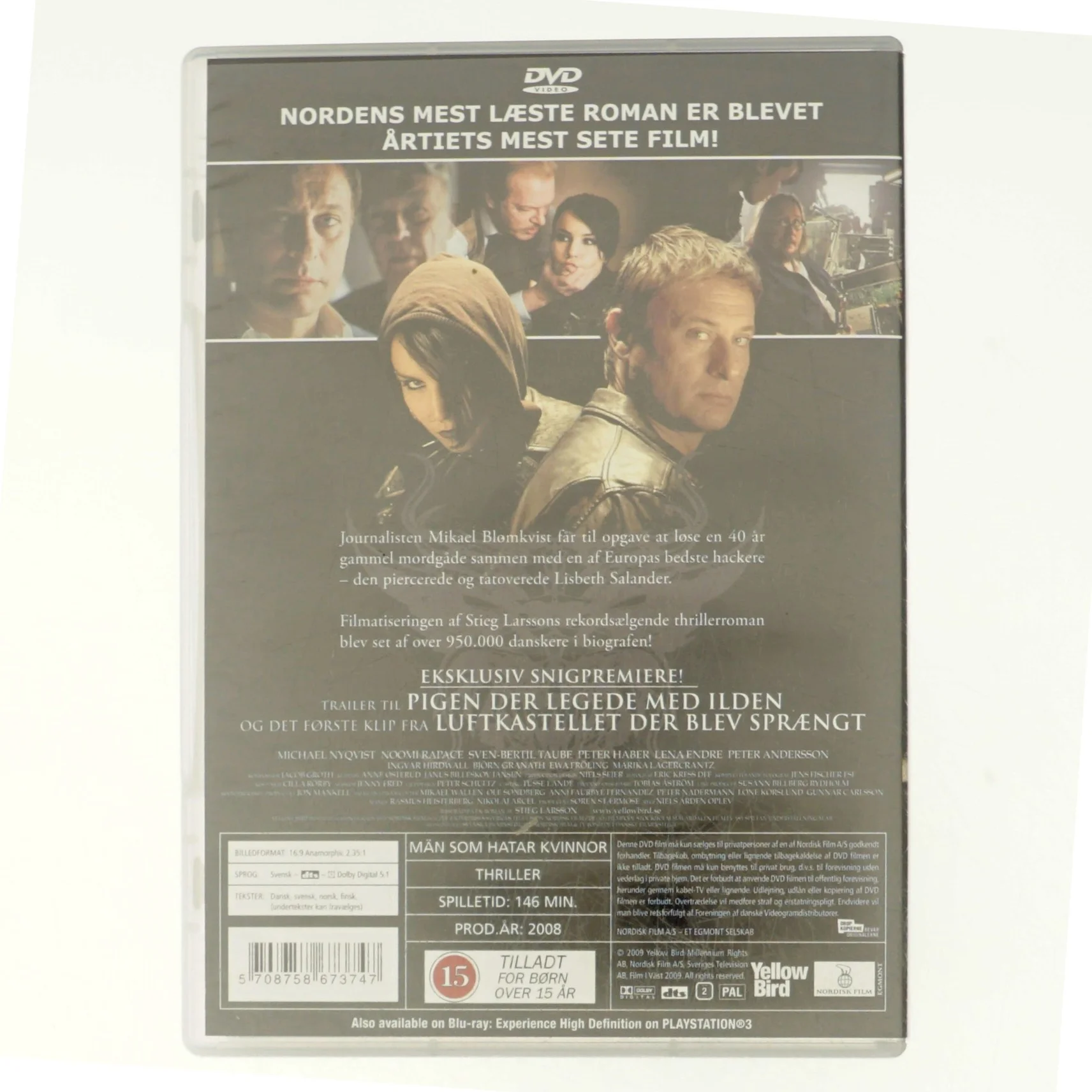 Mænd der hader kvinder (dvd)