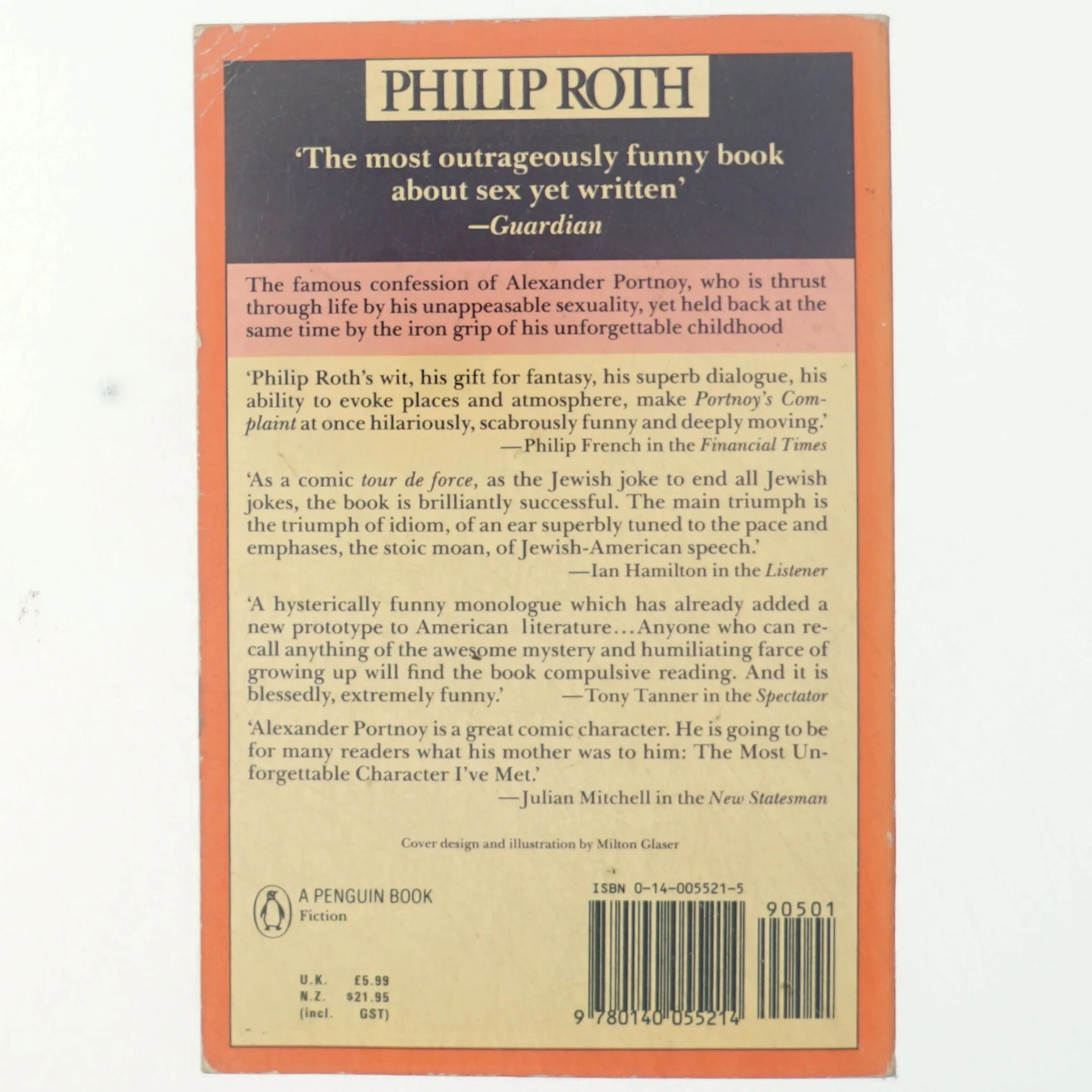 Portnoy's complaint af Philip Roth (Bog)