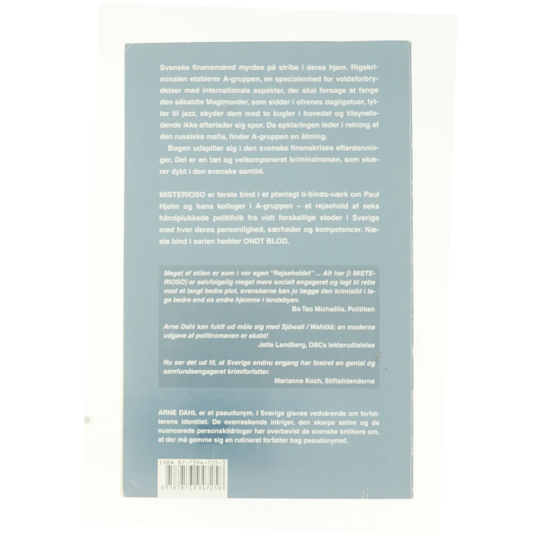 Misterioso af Arne Dahl