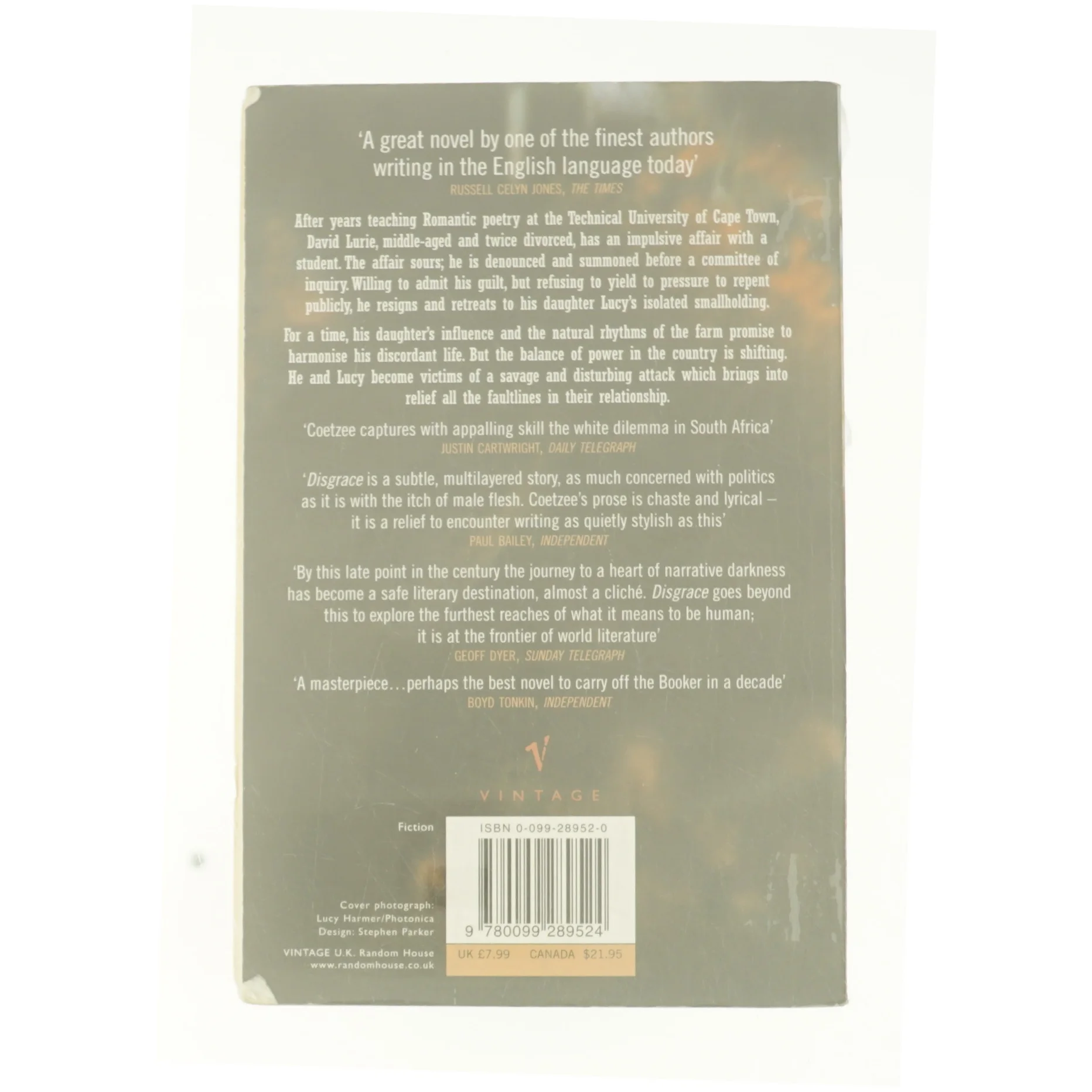 Disgrace af Coetzee, J.m. (Bog)