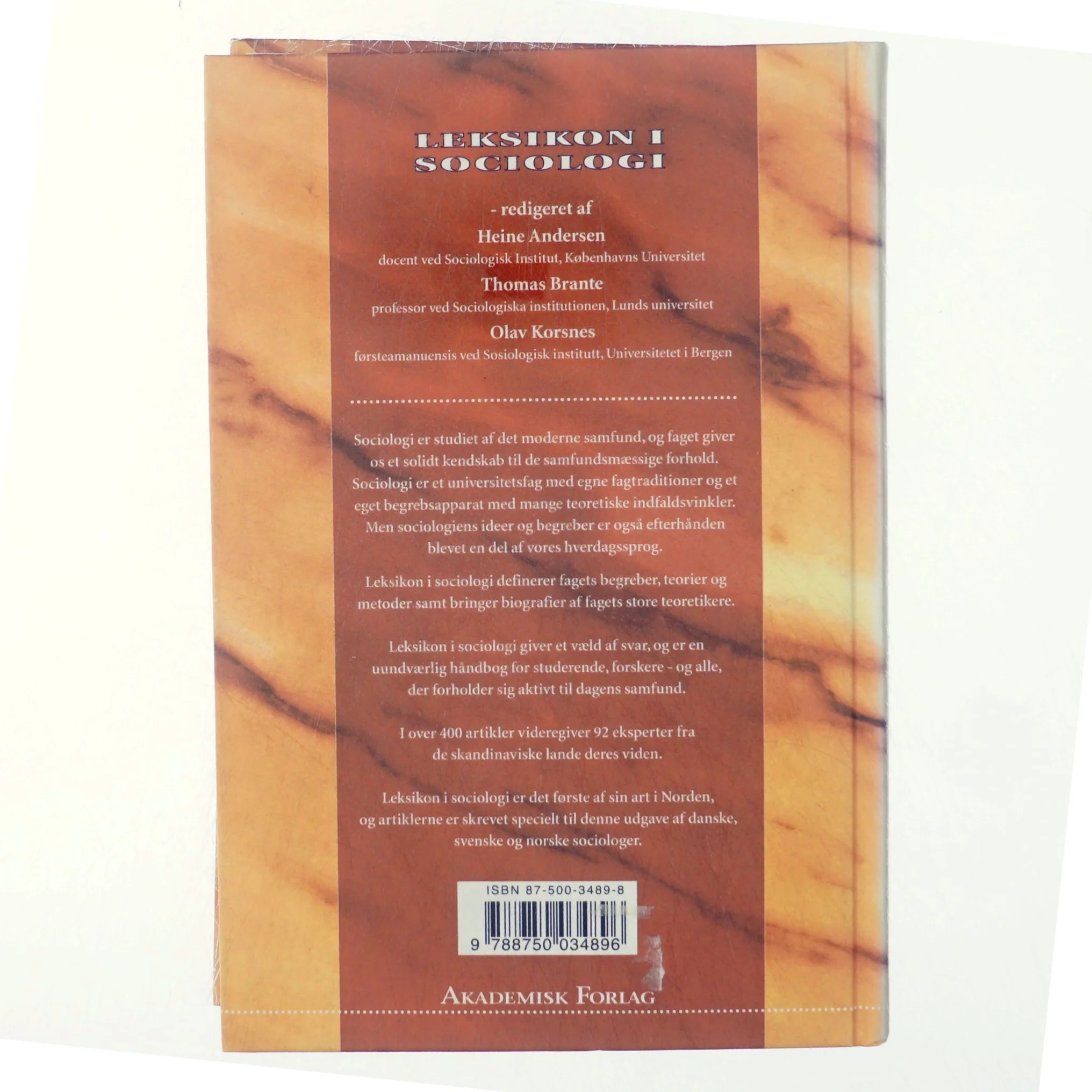 Leksikon i sociologi (Bog)